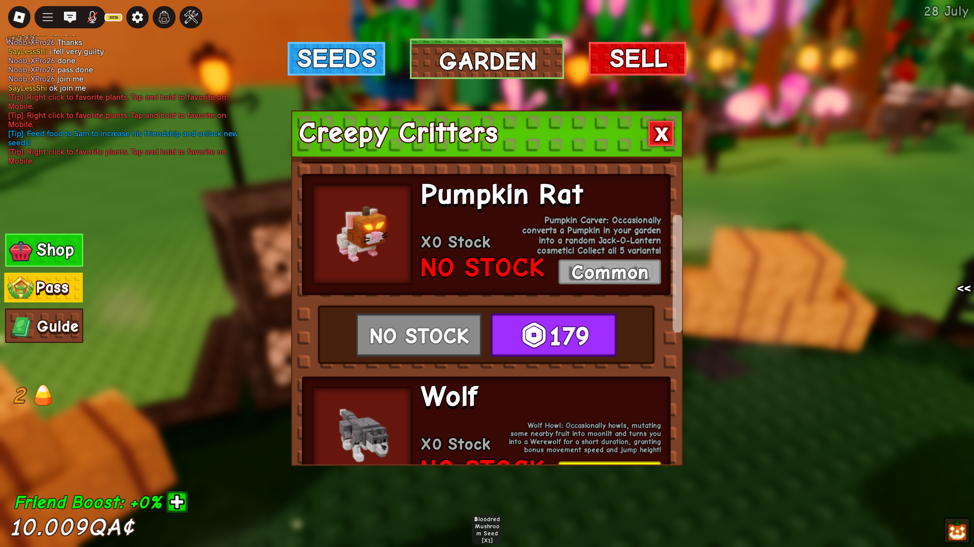 Pumpkin Rat from Creepy Critters (Image via Roblox Corporation)