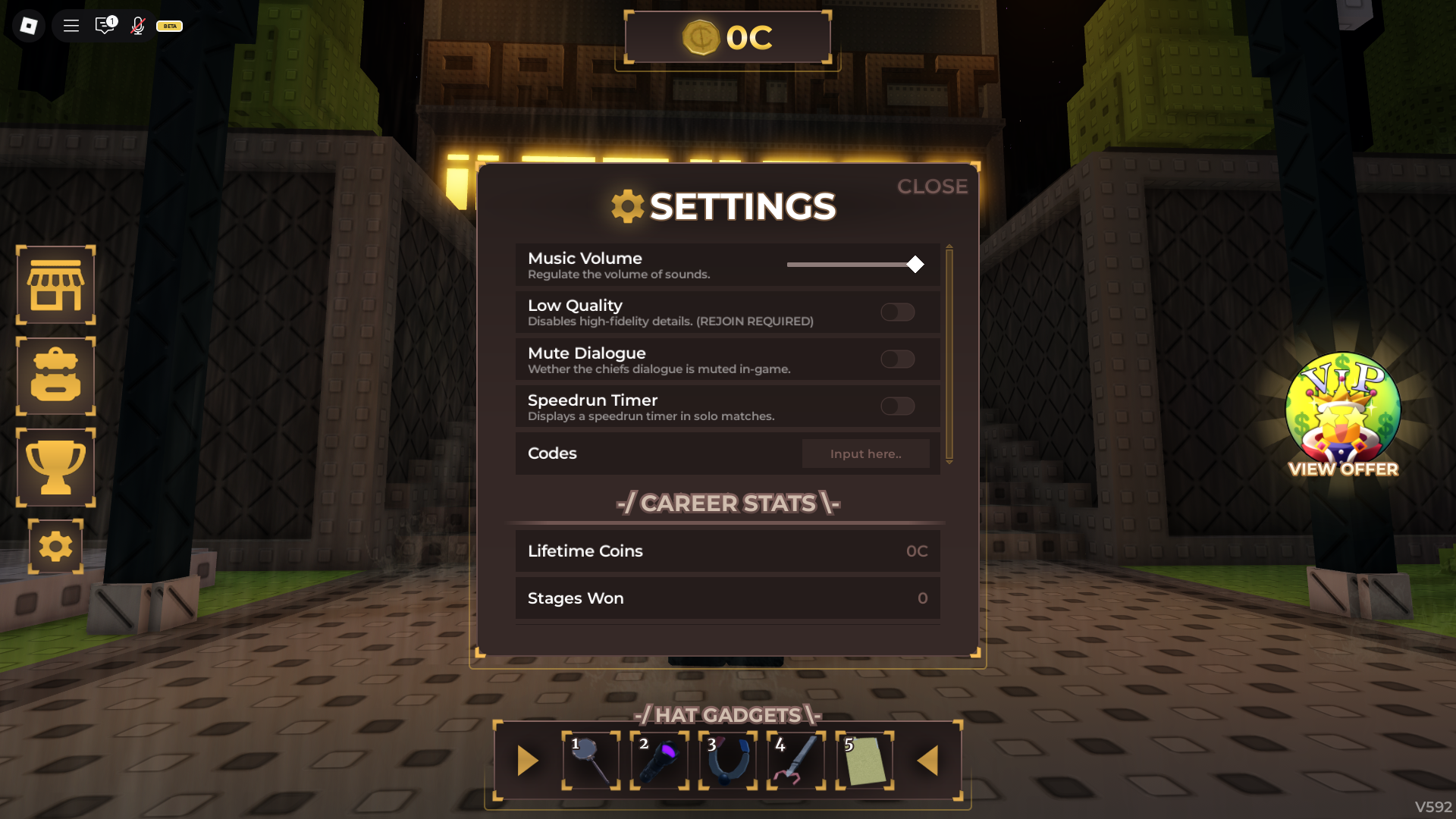 Redeeming codes (Image via Roblox Corporation)