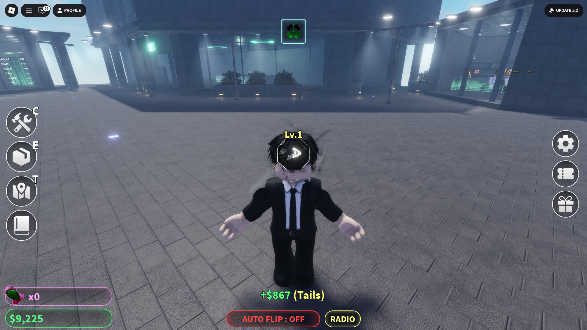 Unsteady Coin (Image via Roblox Corporation)