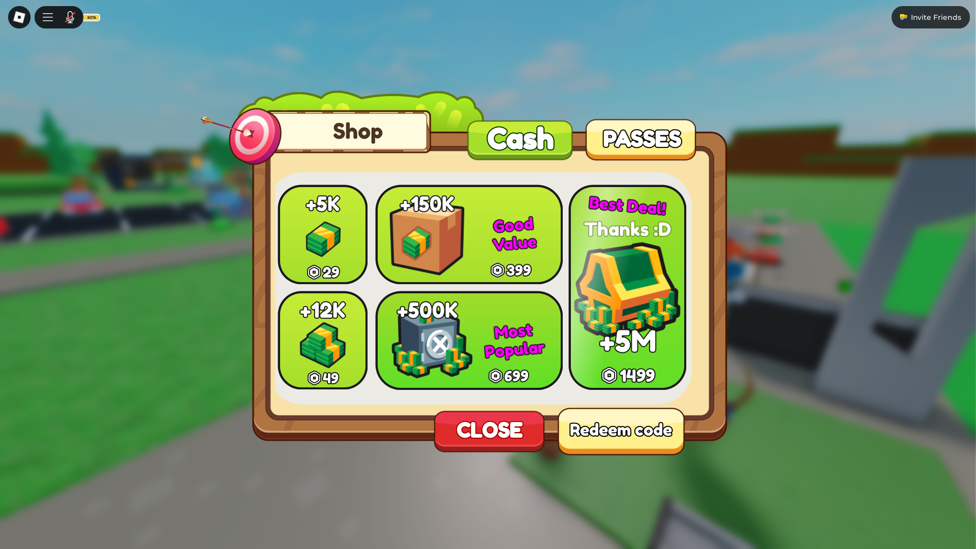 Redeeming codes (Image via Roblox Corporation)