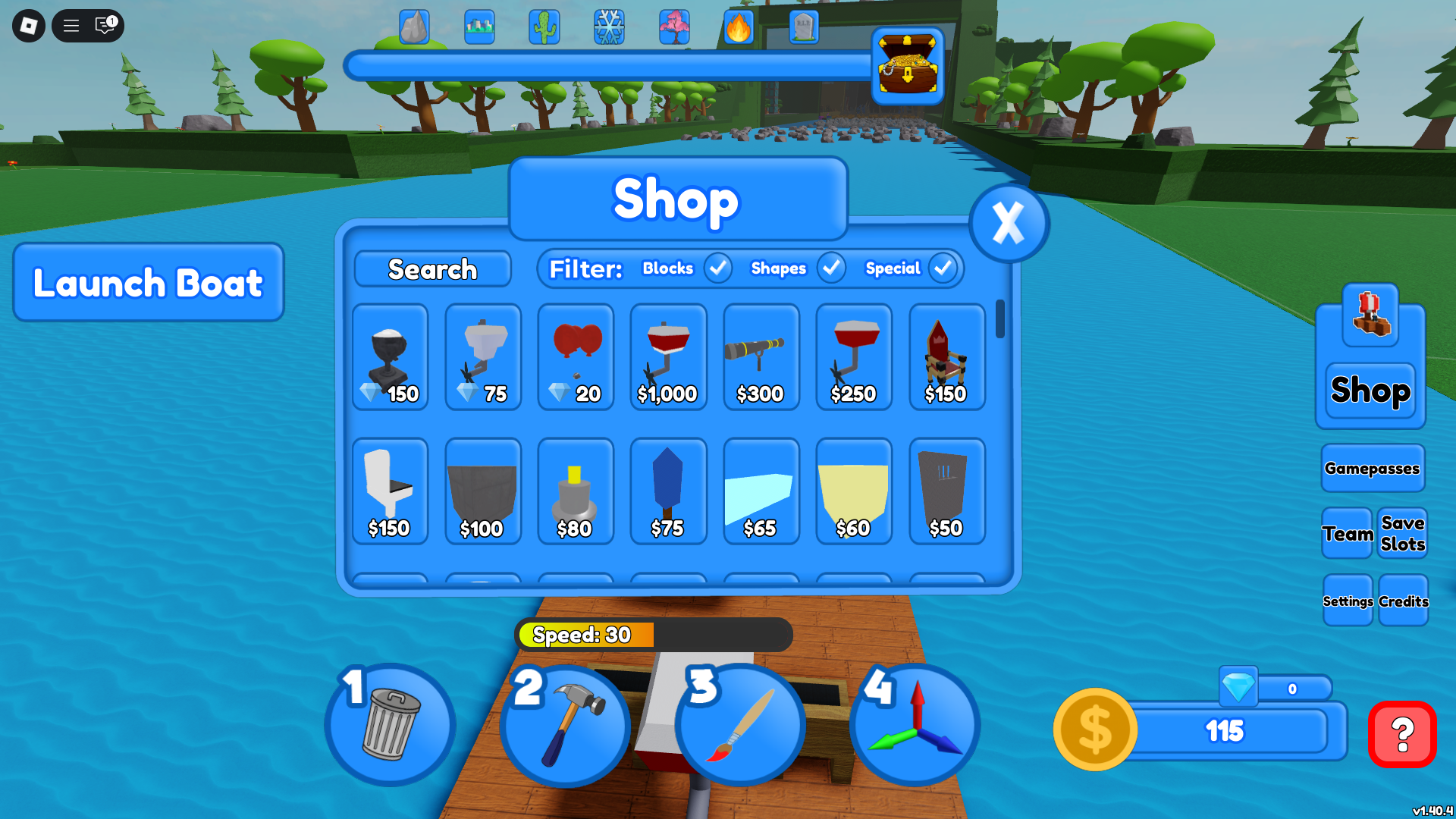 Buying new upgrades (Image via Roblox Corporation)