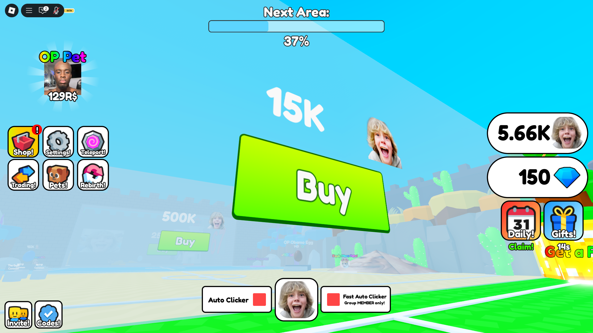 unlocking new zones (Image via Roblox Corporation)