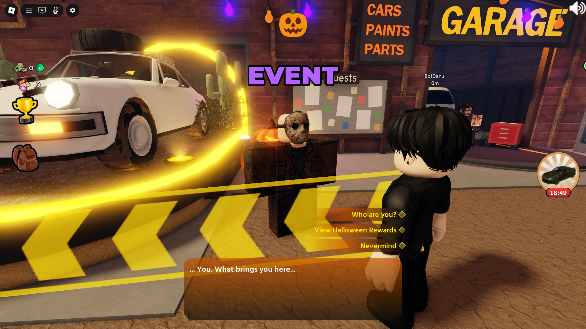the Halloween NPC (Image via Roblox Corporation)