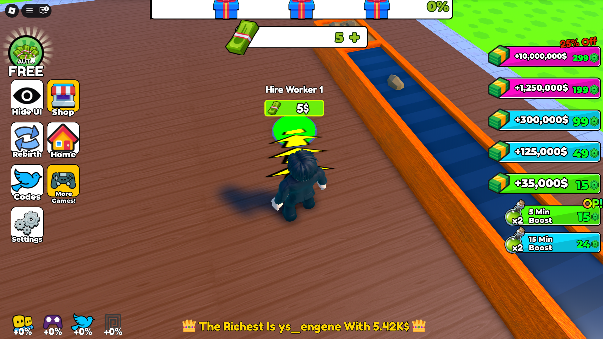 Hiring new worker (Image via Roblox Corporation)