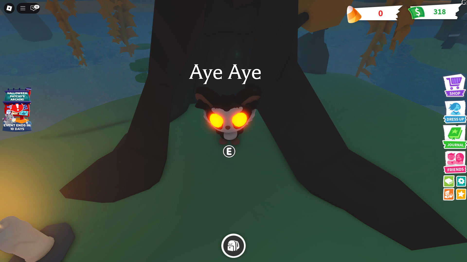 Aye Aye in Adopt me (Image via Roblox Corporation)