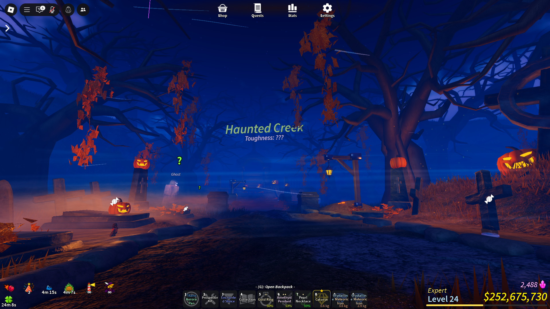 Haunted Creek (Image via Roblox Corporation)
