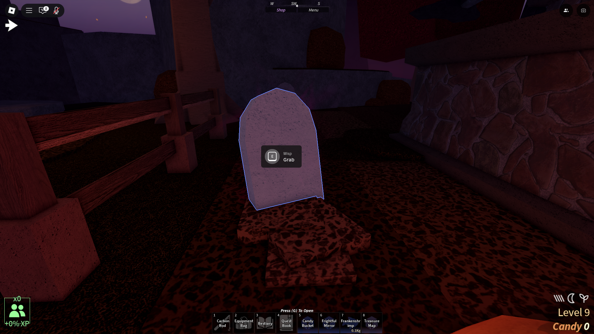 Glowing Tombstone (Image via Roblox Corporation)
