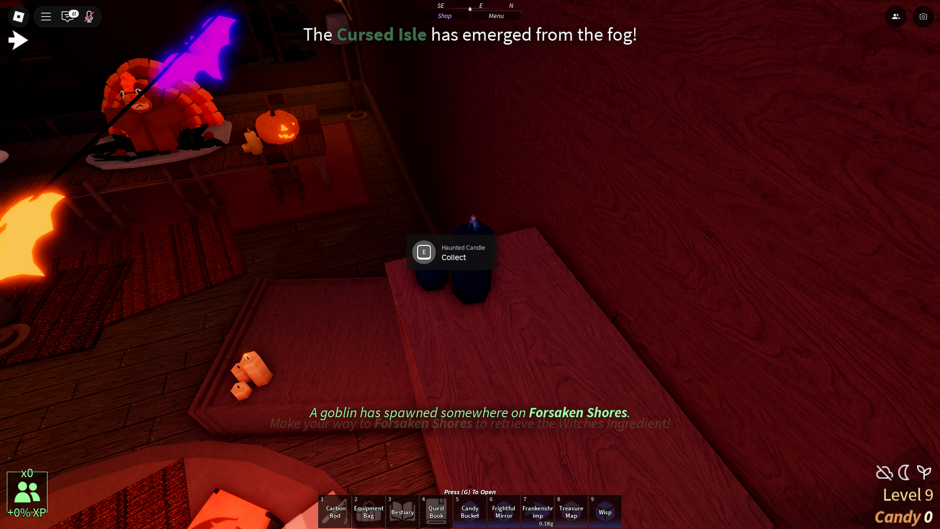 Haunted Candle in Fisch (Image via Roblox Corporation)