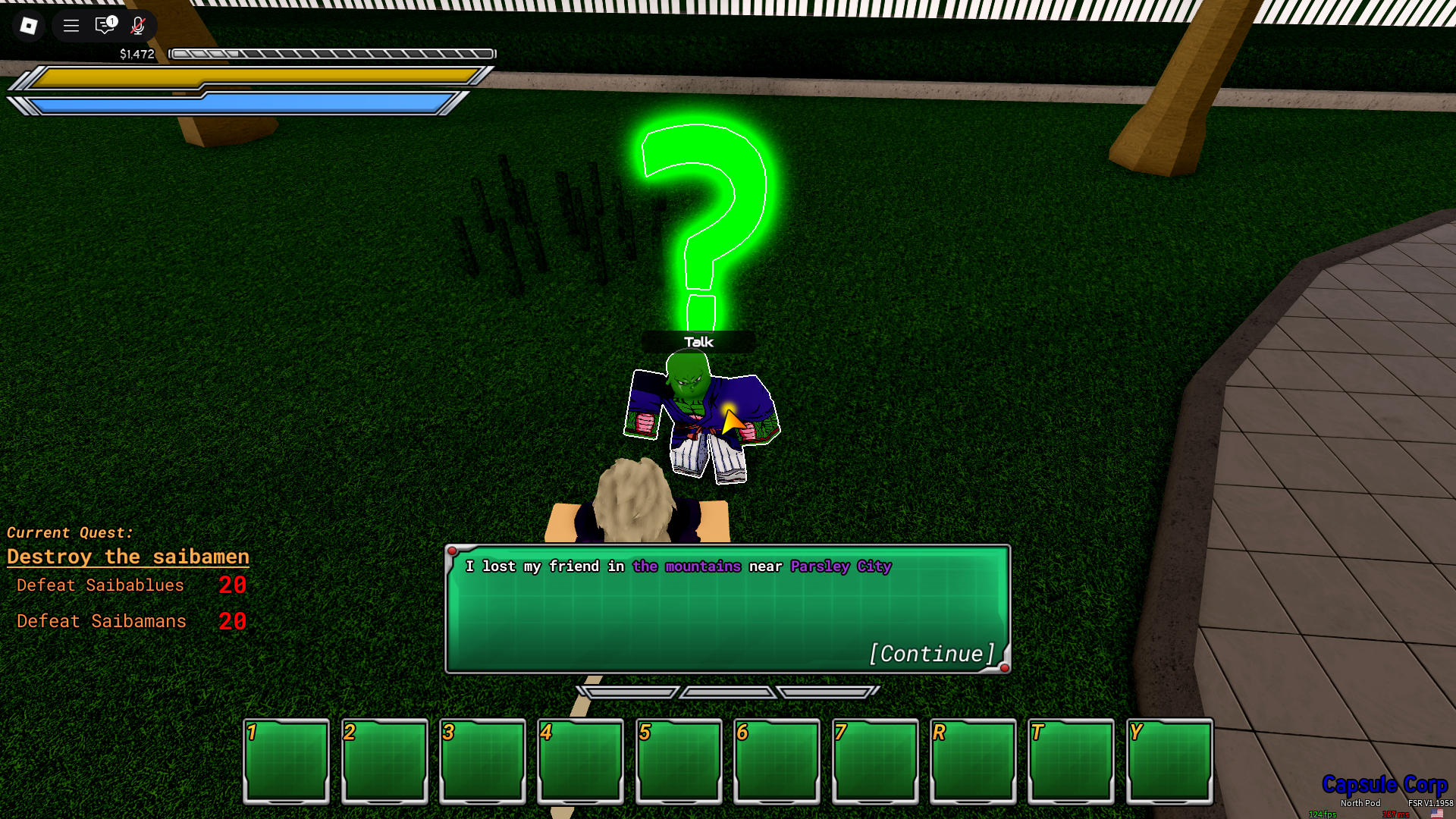 Missing Namekian Final Stand Remastered (Image via Roblox Corporation)