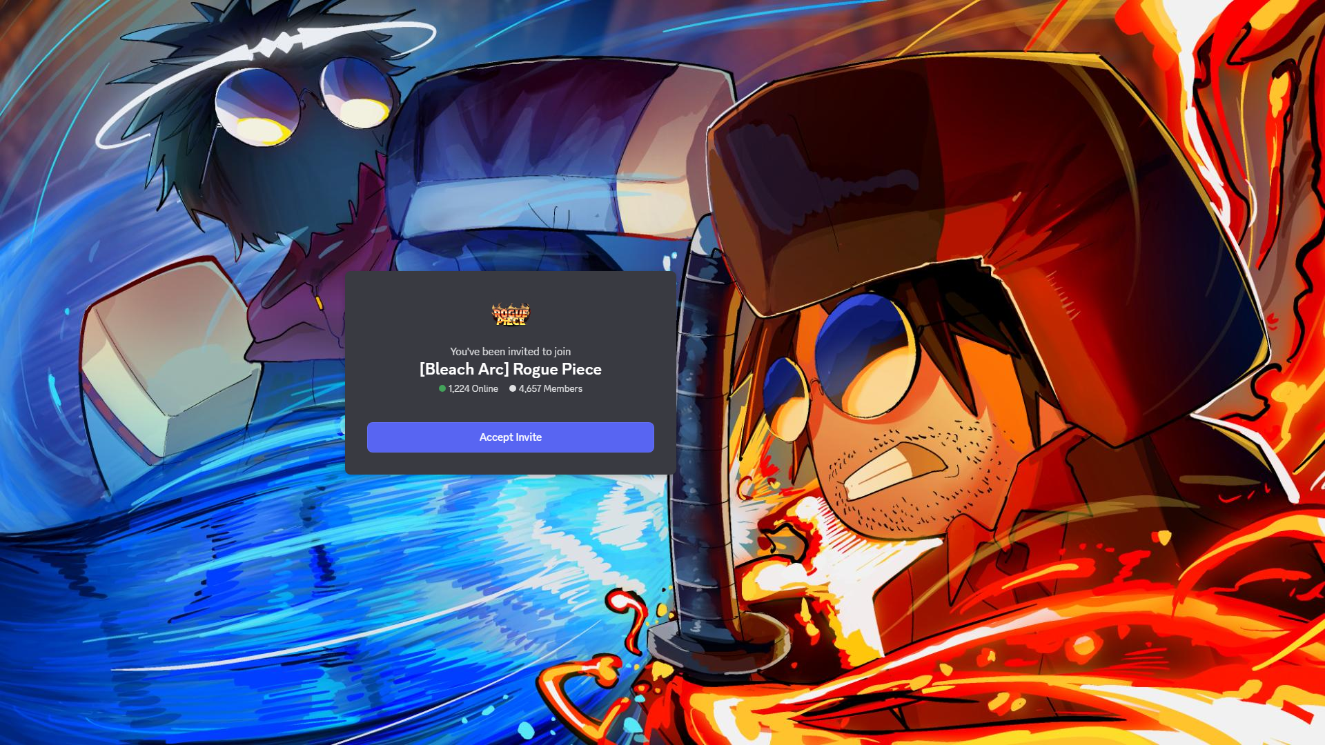 Rogue Piece Discord Server Invite (Image via Discord)
