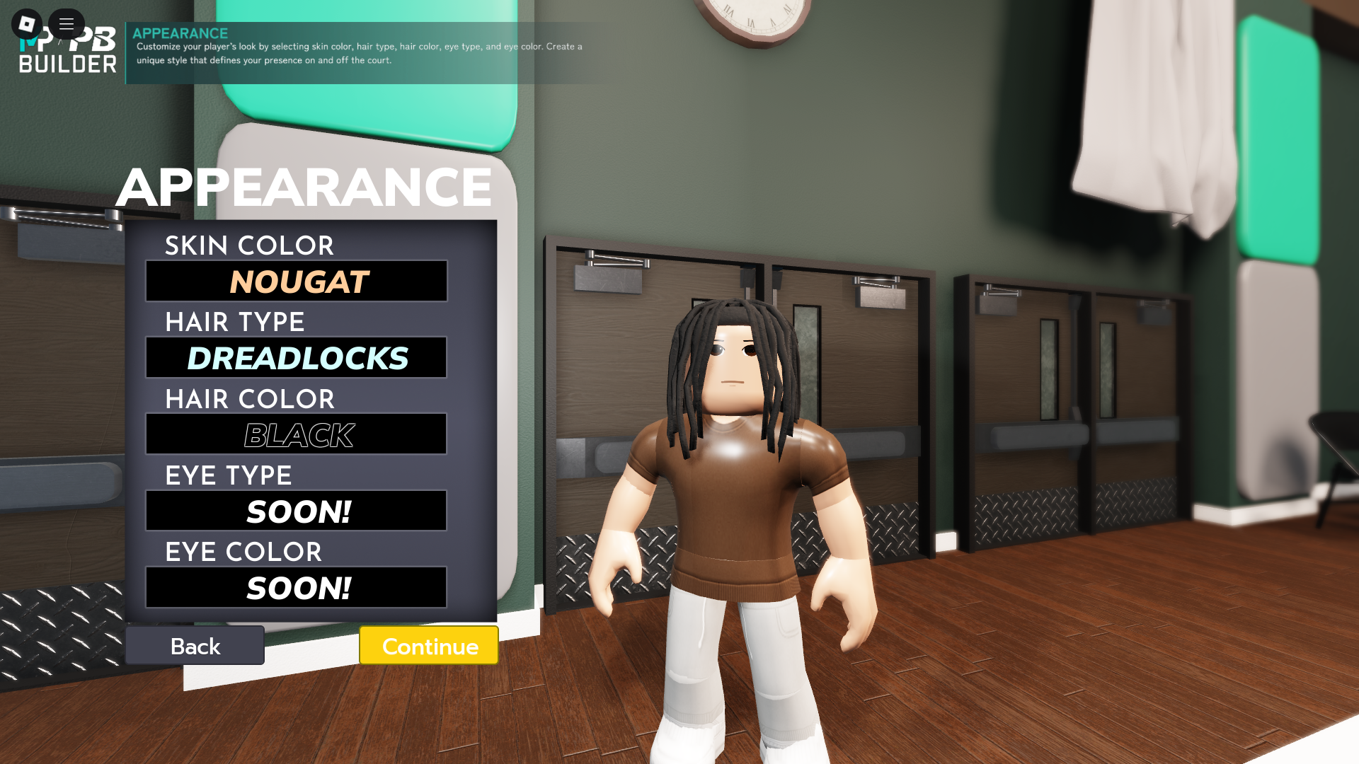 Character customization (Image via Roblox Corporation)