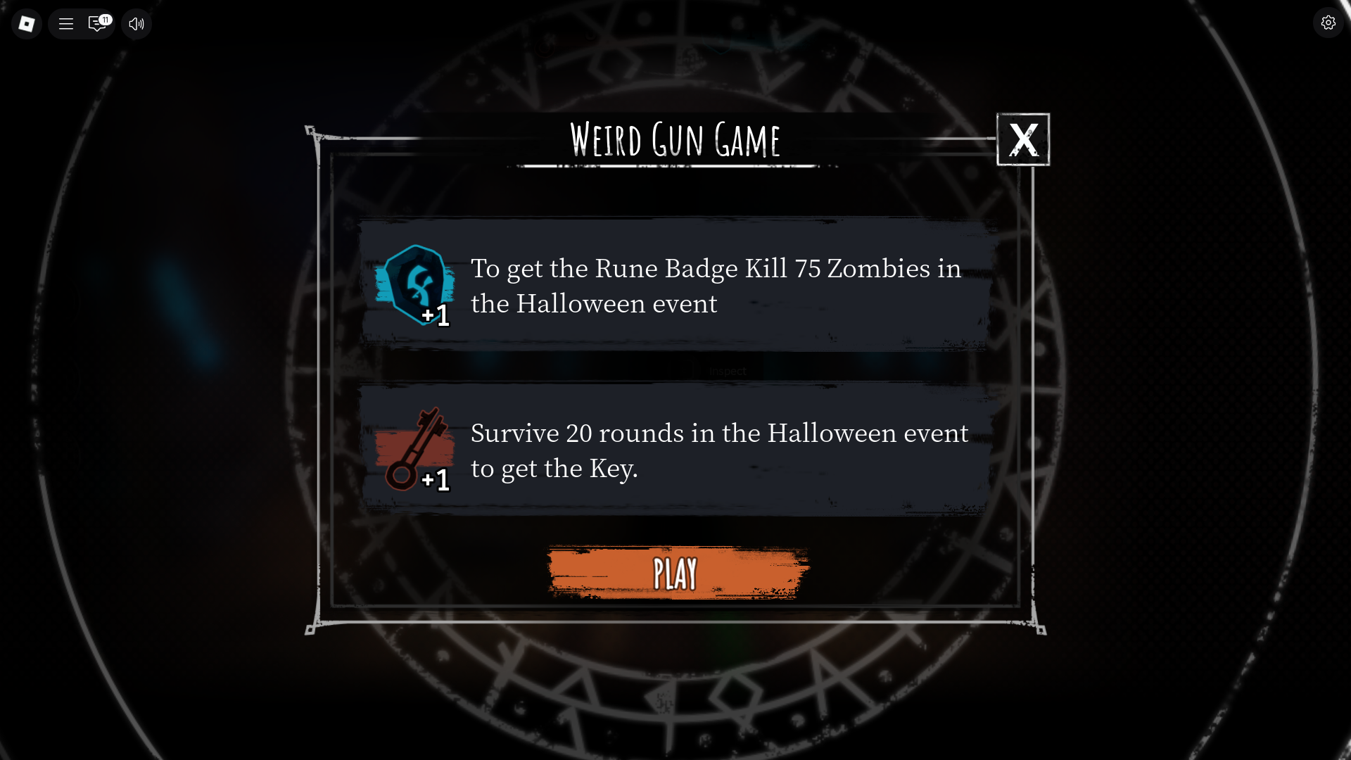Weird Gun Game objectives (Image via Roblox Corporation)