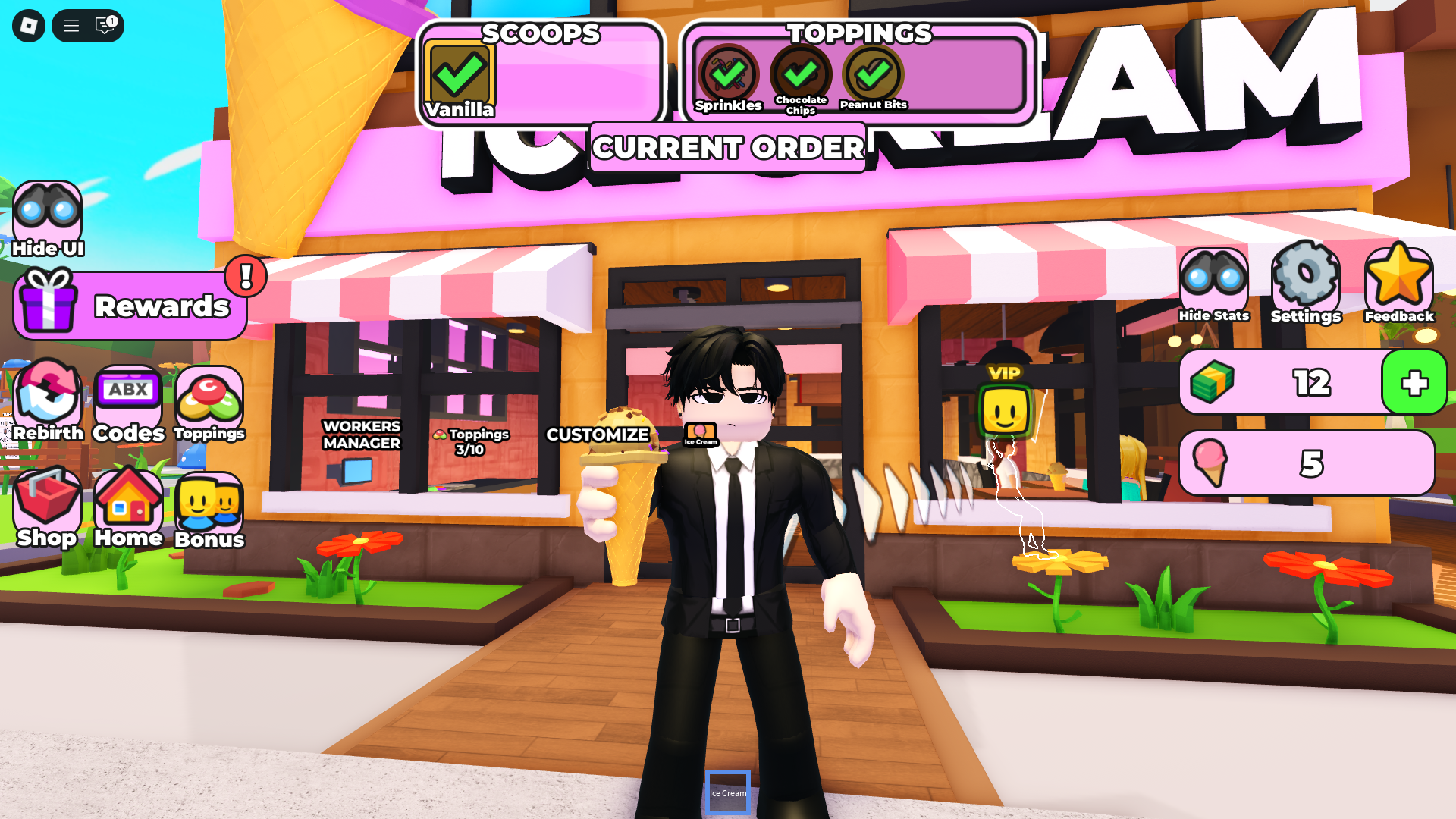 Ice Cream Shop Tycoon (Image via Roblox Corporation)