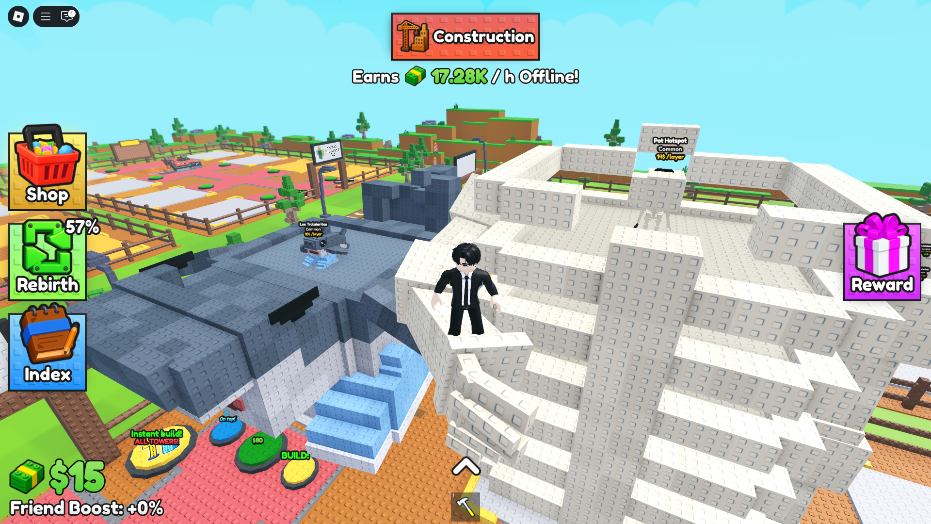 Build a Tower (Image via Roblox Corporation)