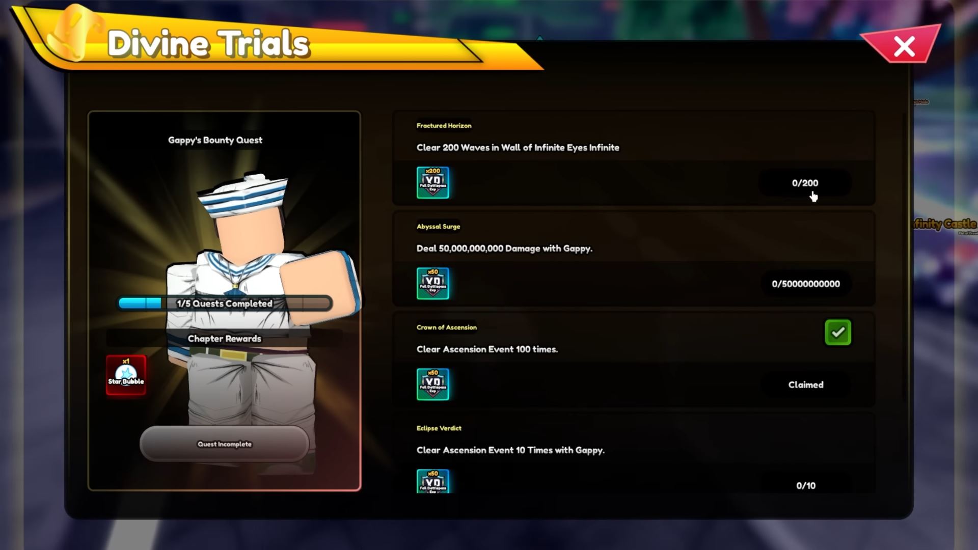 Divine Trials (Image via Roblox Corporation)