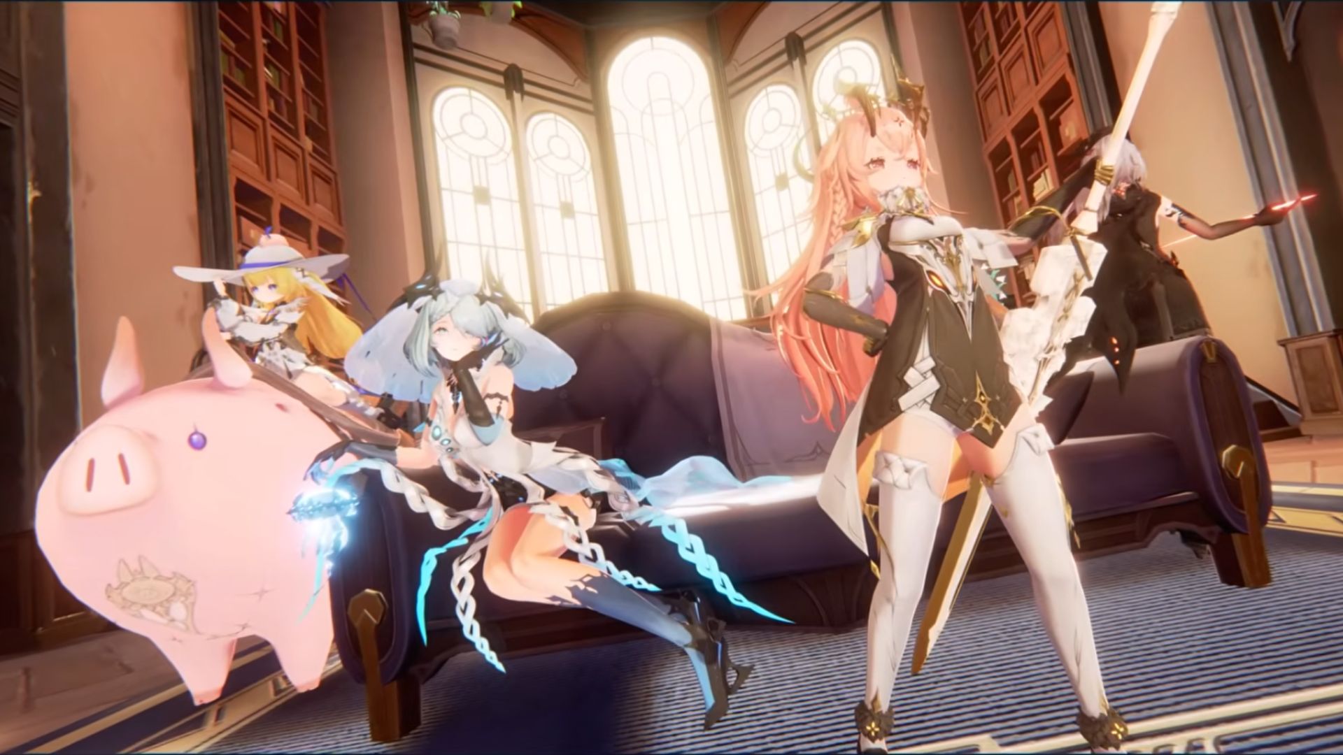 Duet Night Abyss is a large roster of characters (Source: Pan Studio)