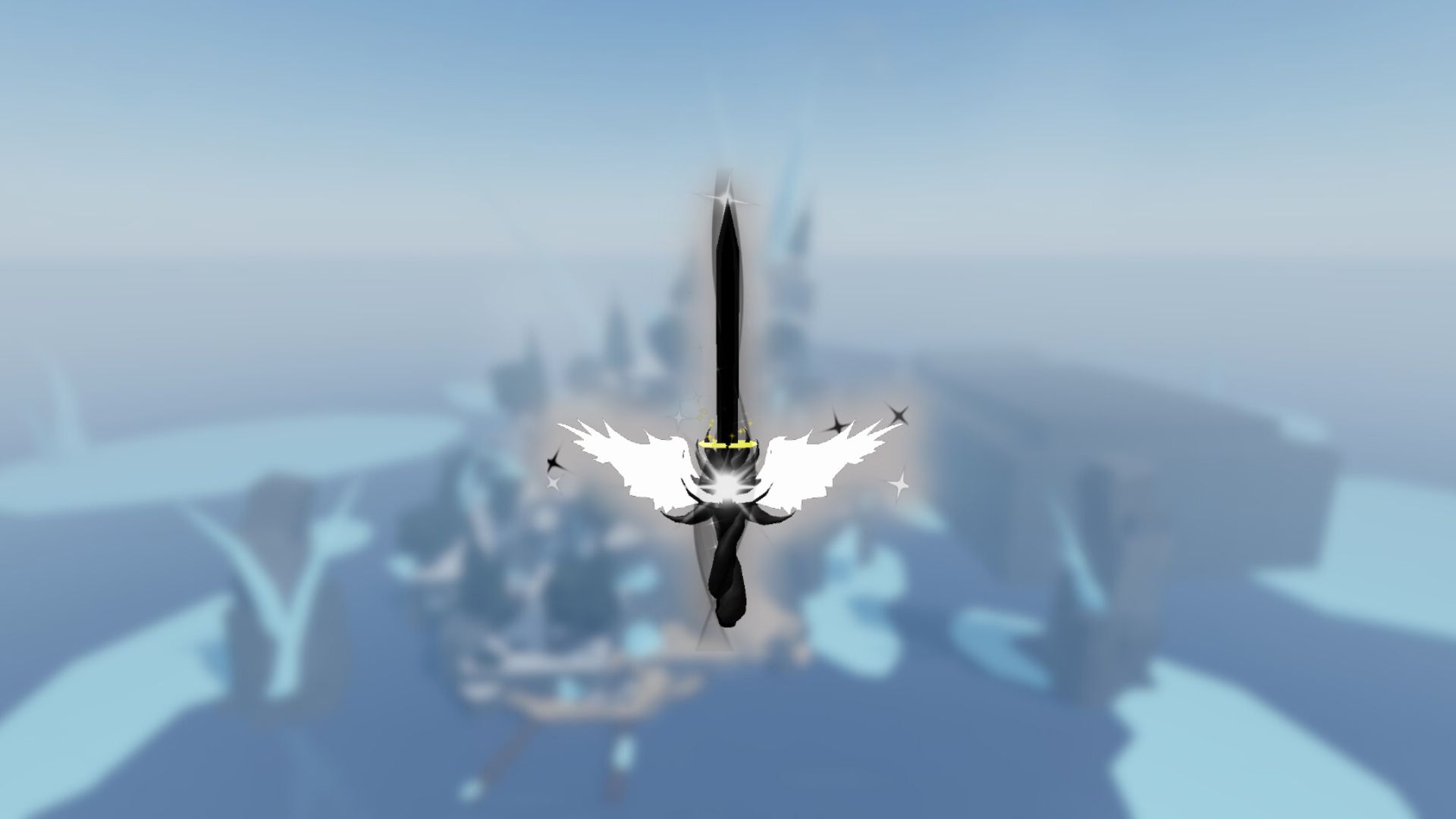 Fallen Snowblade Rod in Fisch (Image via Roblox Corporation)