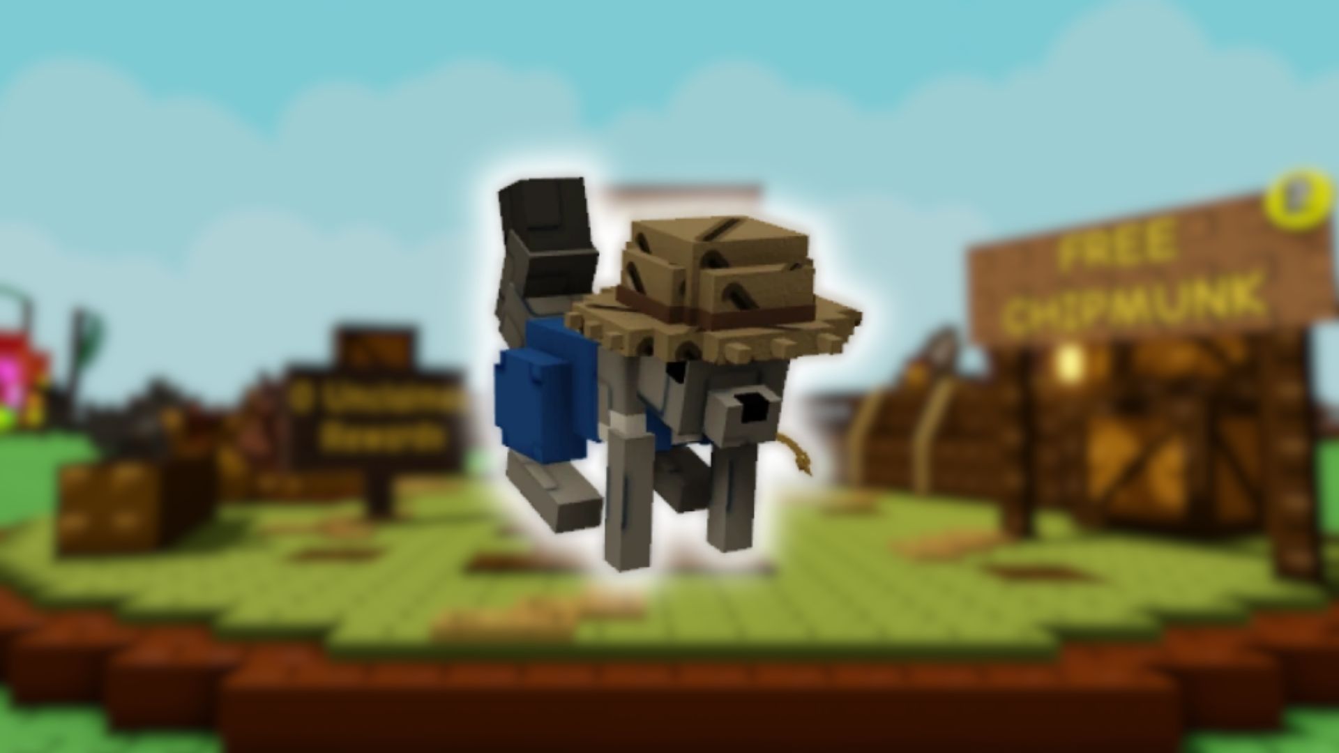 Farmer Chipmunk Pet In Grow a Garden (Image via Roblox Corporation)