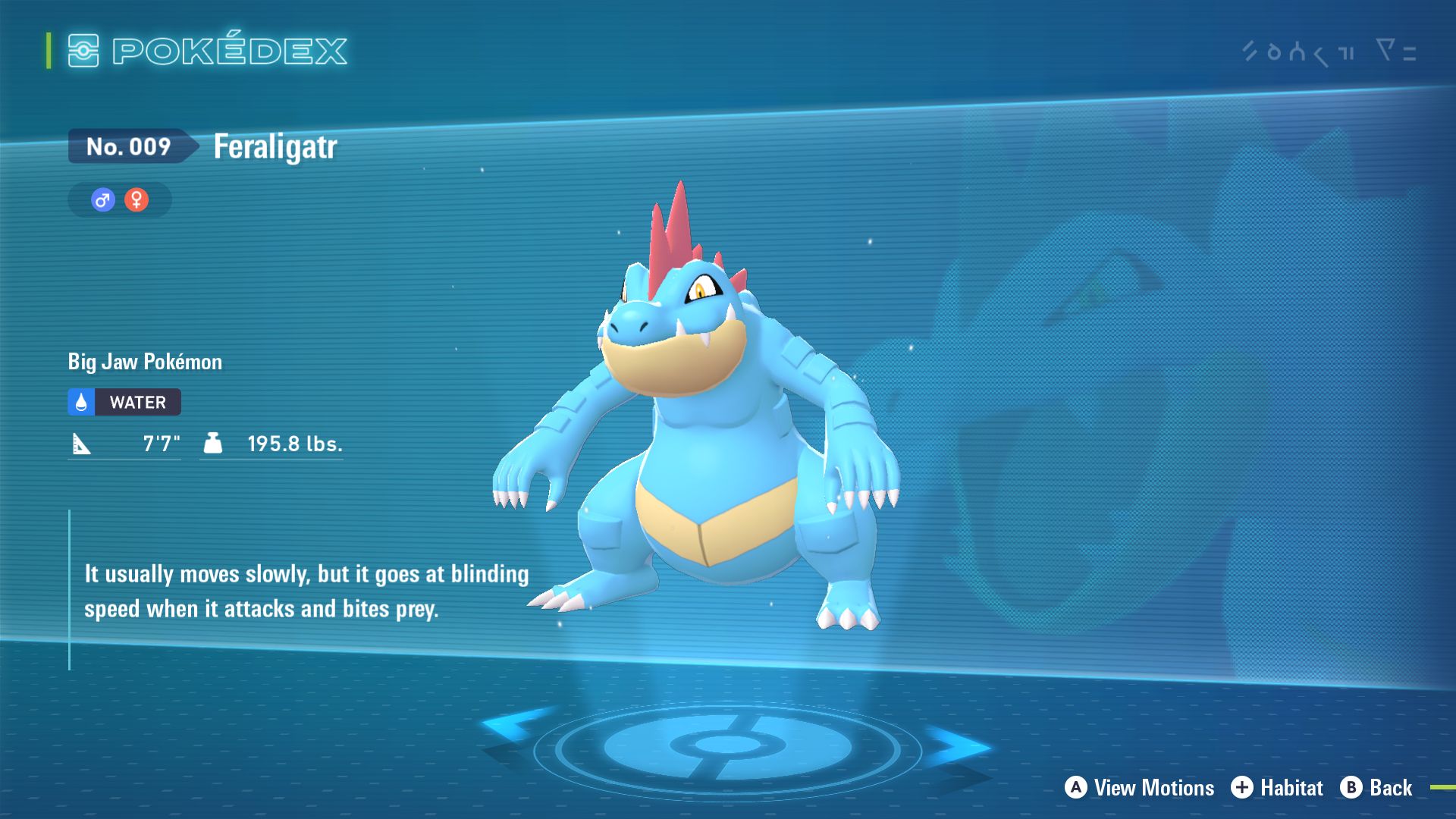 Feraligatr in Legends Z-A (Image via The Pokemon Company)