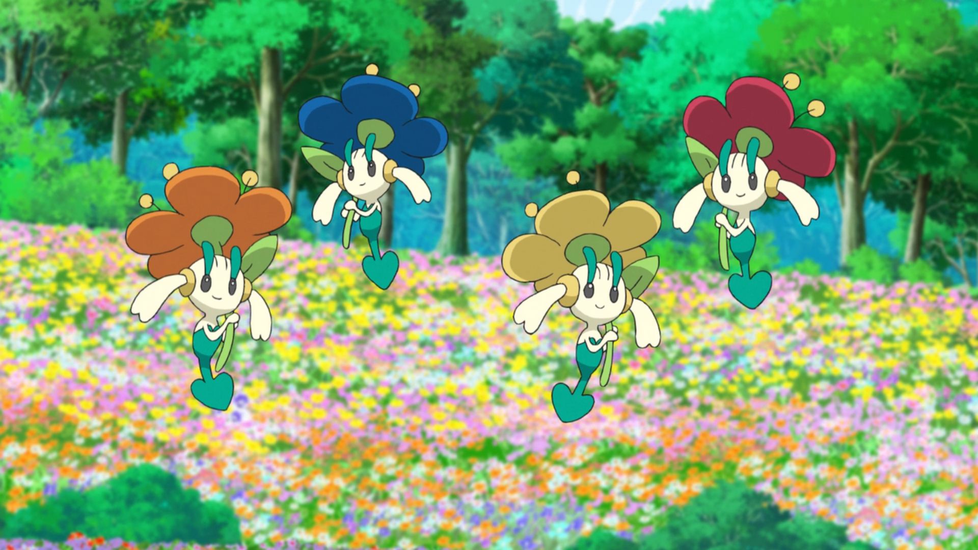 Floette in the anime (Image via TPC)