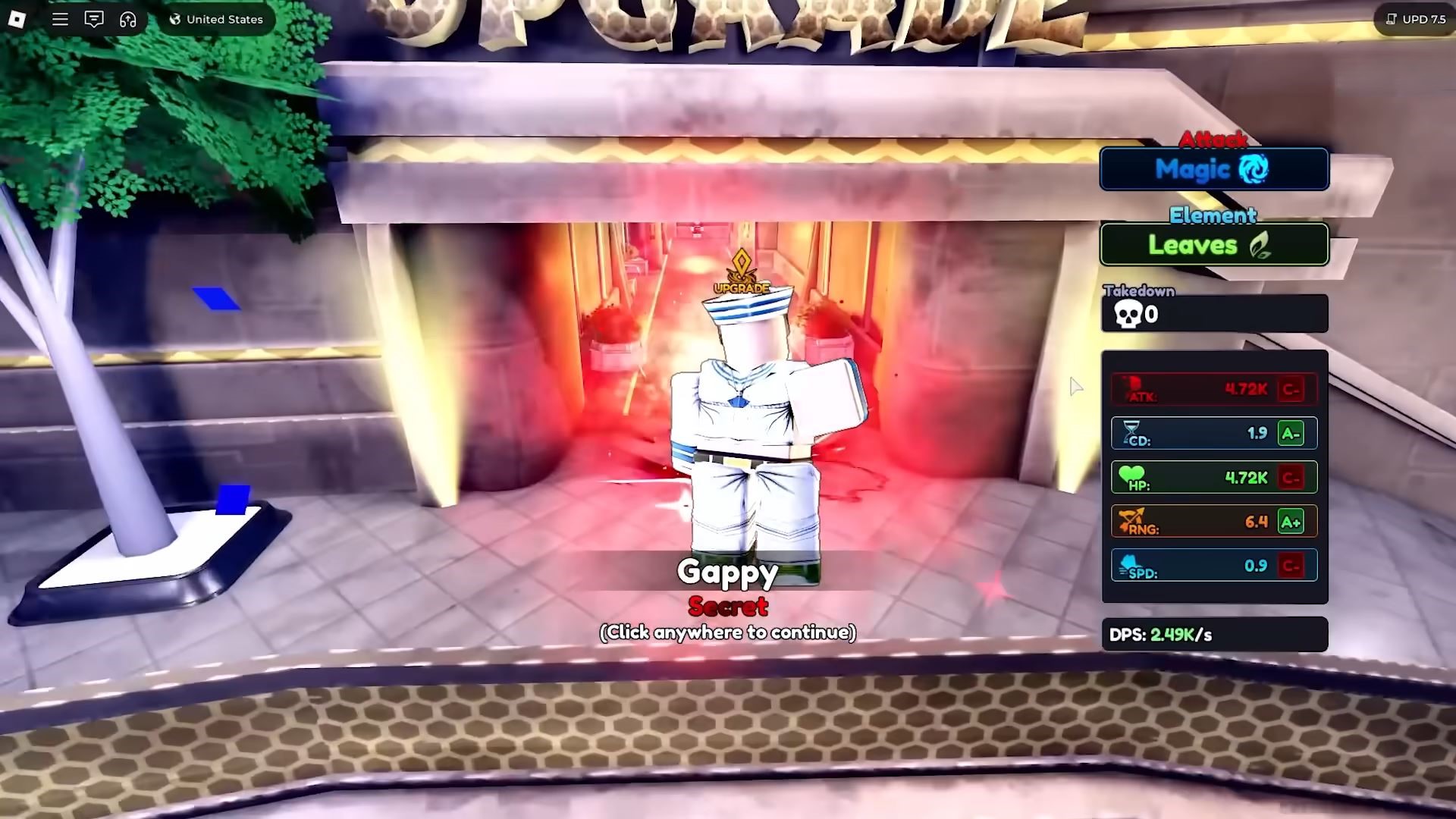 Gappy in Anime Rangers X (Image via Roblox Corporation)