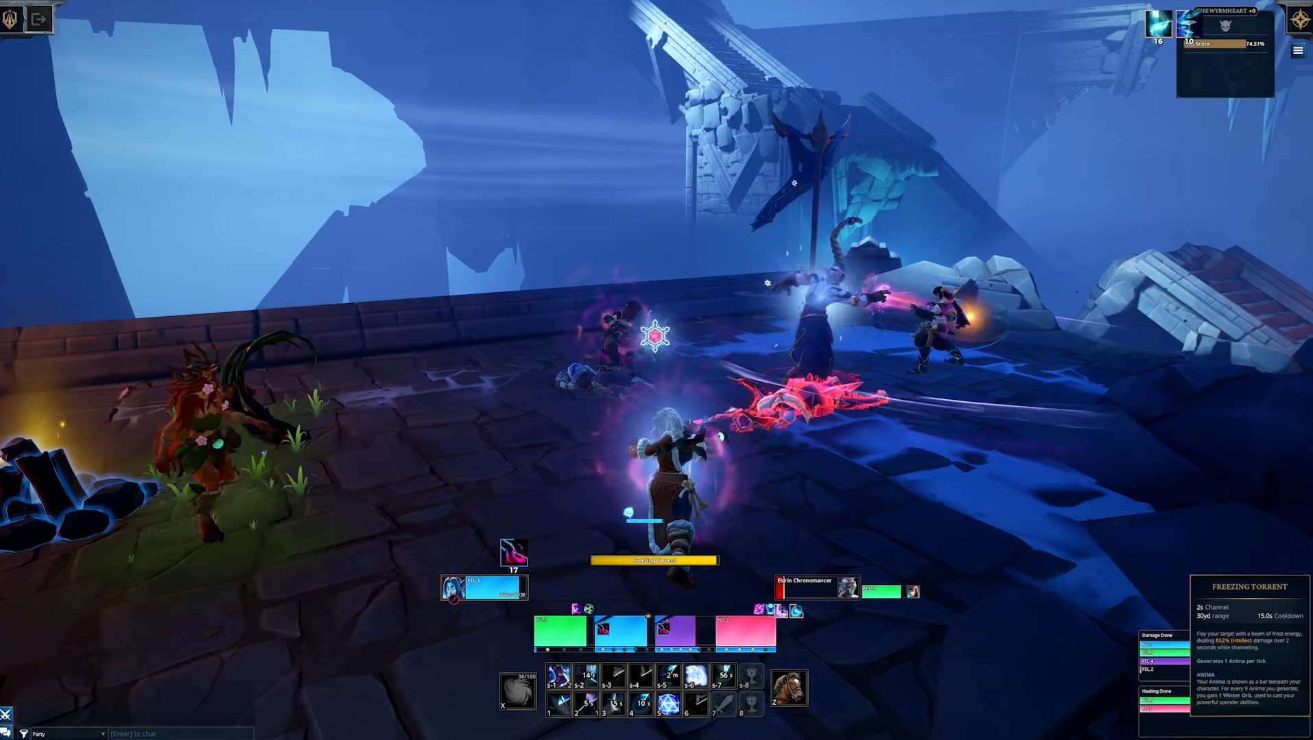 Generator attacks like Freezing Torrent help with Winter Orb progression