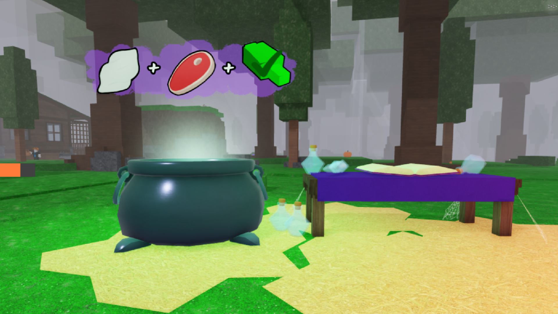 Get boosts to your potions (Image via Roblox Corporation))