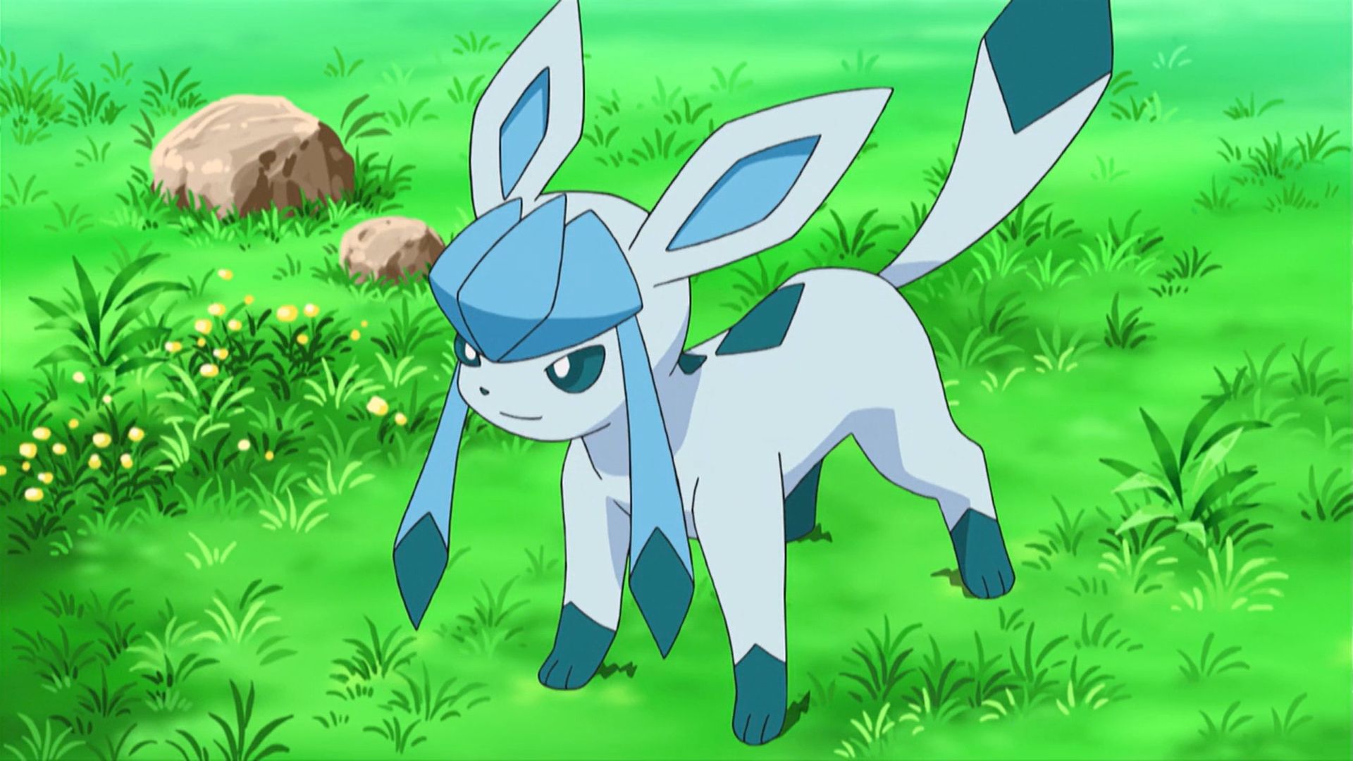 Glaceon in the anime (Image via The Pokemon Company)