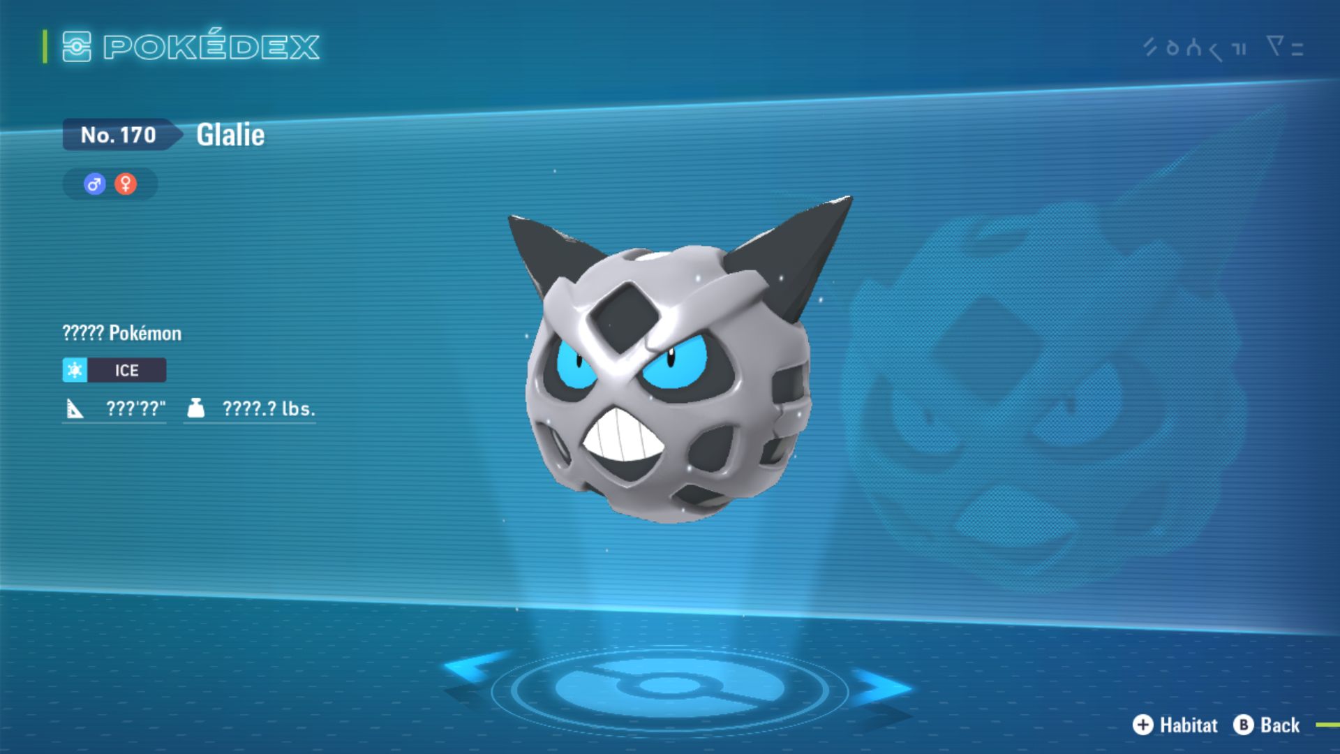 Glalie in Legends Z-A (Image via The Pokemon Company)