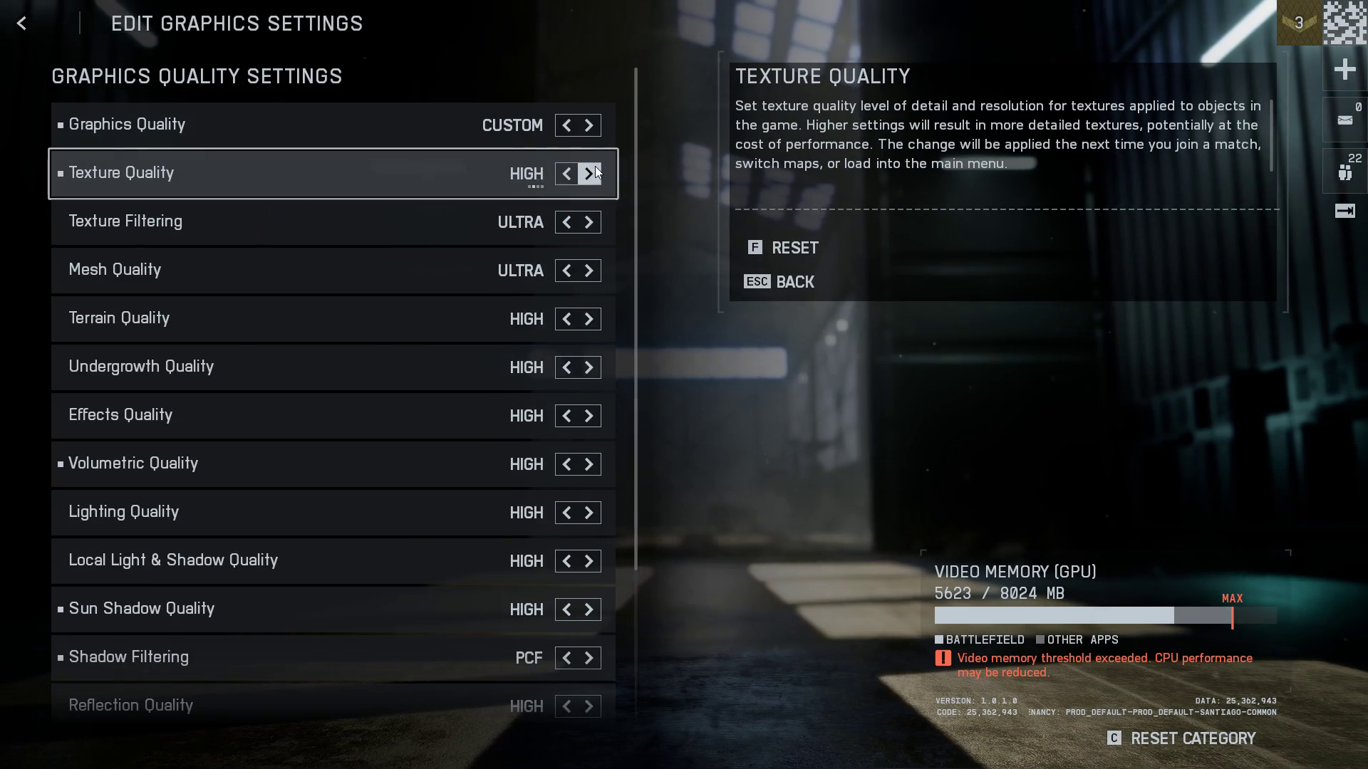 Graphics Settings page in Battlefield 6 Image via Electronic Arts)