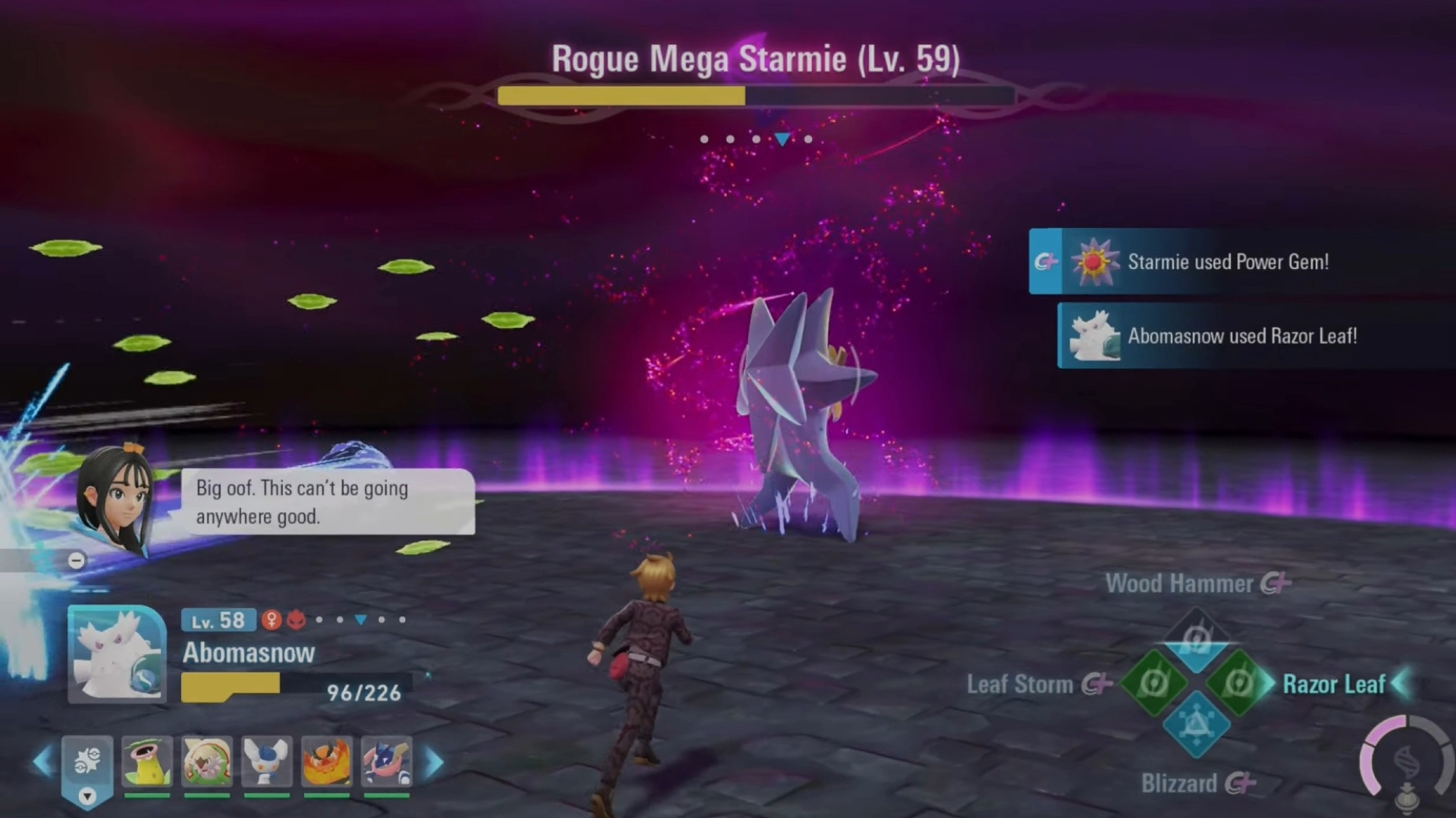 Grass and Dark types fare the best against Mega Starmie