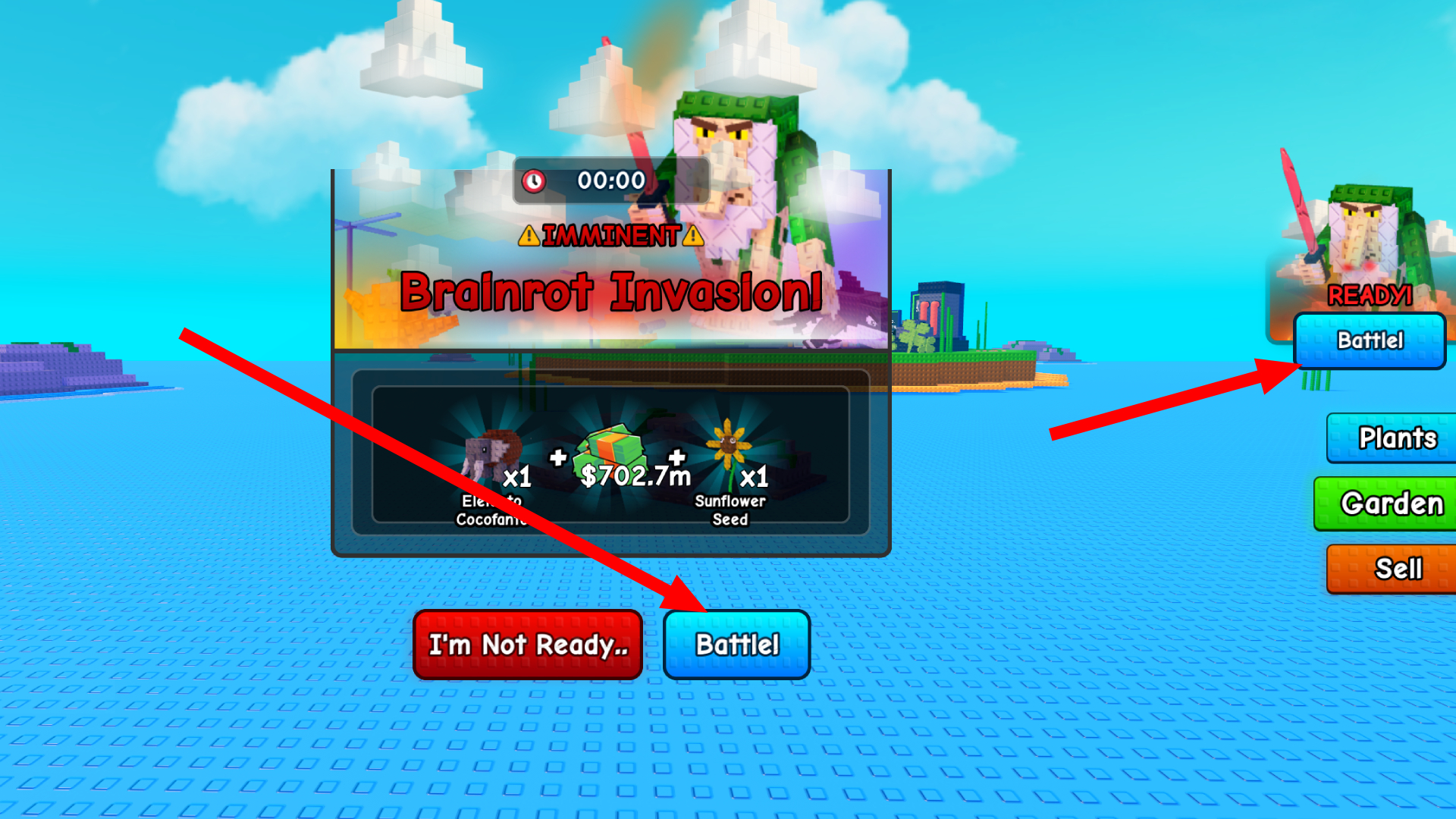 How to start a misson (Image via Roblox Corporation)