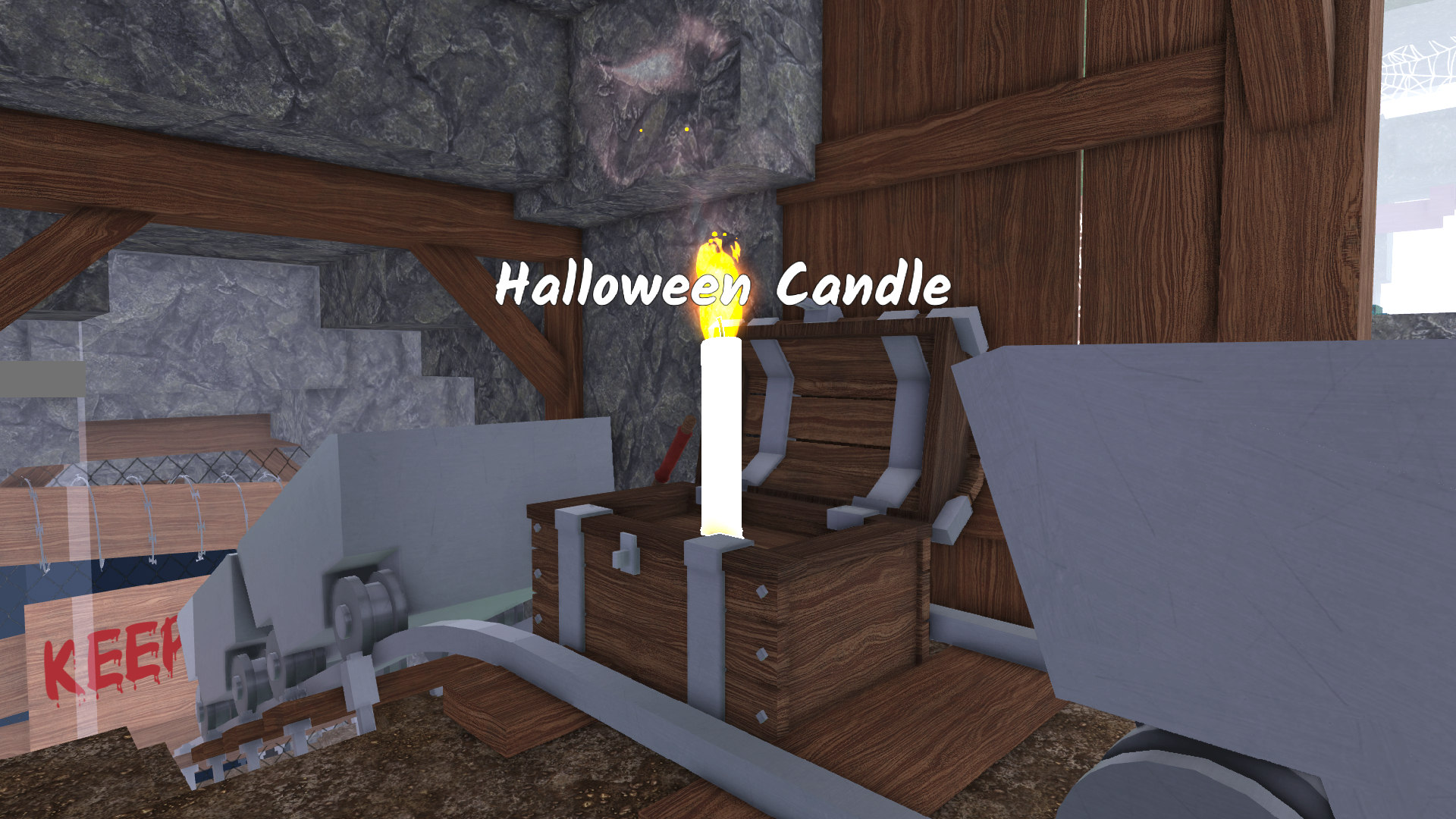 Halloween Candle in 99 Nights in the Forest