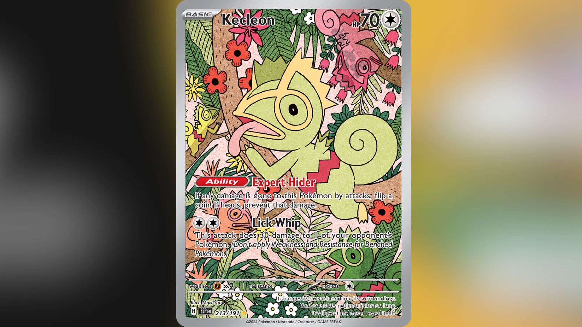 Kecleon Full Art from Surging Sparks (Image via TPC)