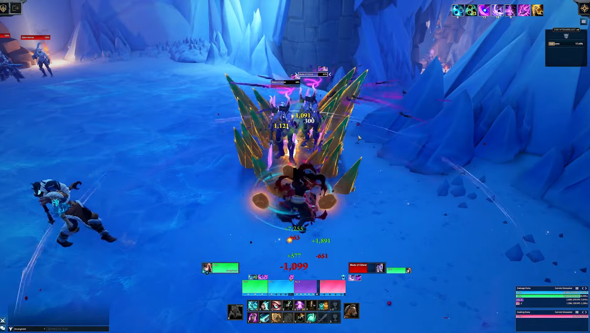 Keep Stone Shield up for maximum damage reduction and armor