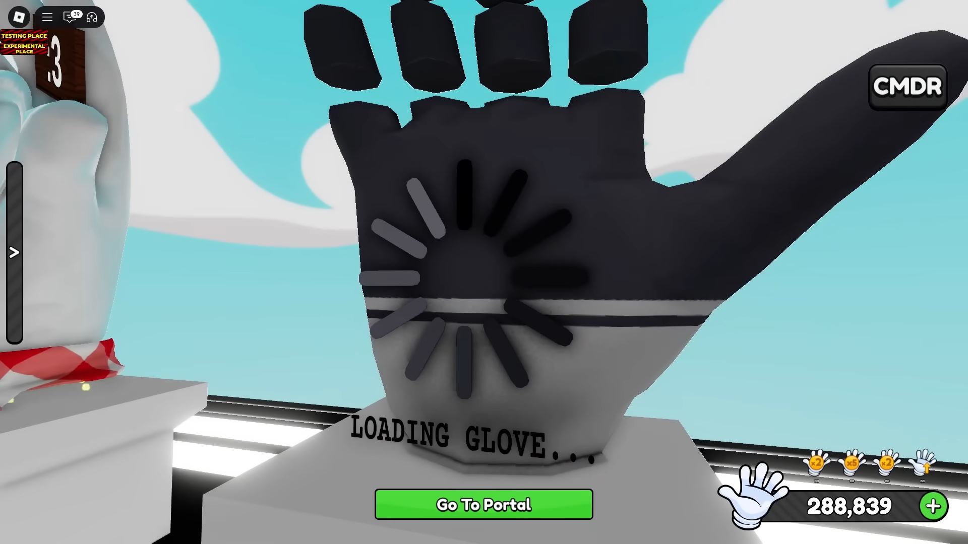 Lag Glove in Slap Battles (Image via Roblox Corporation)