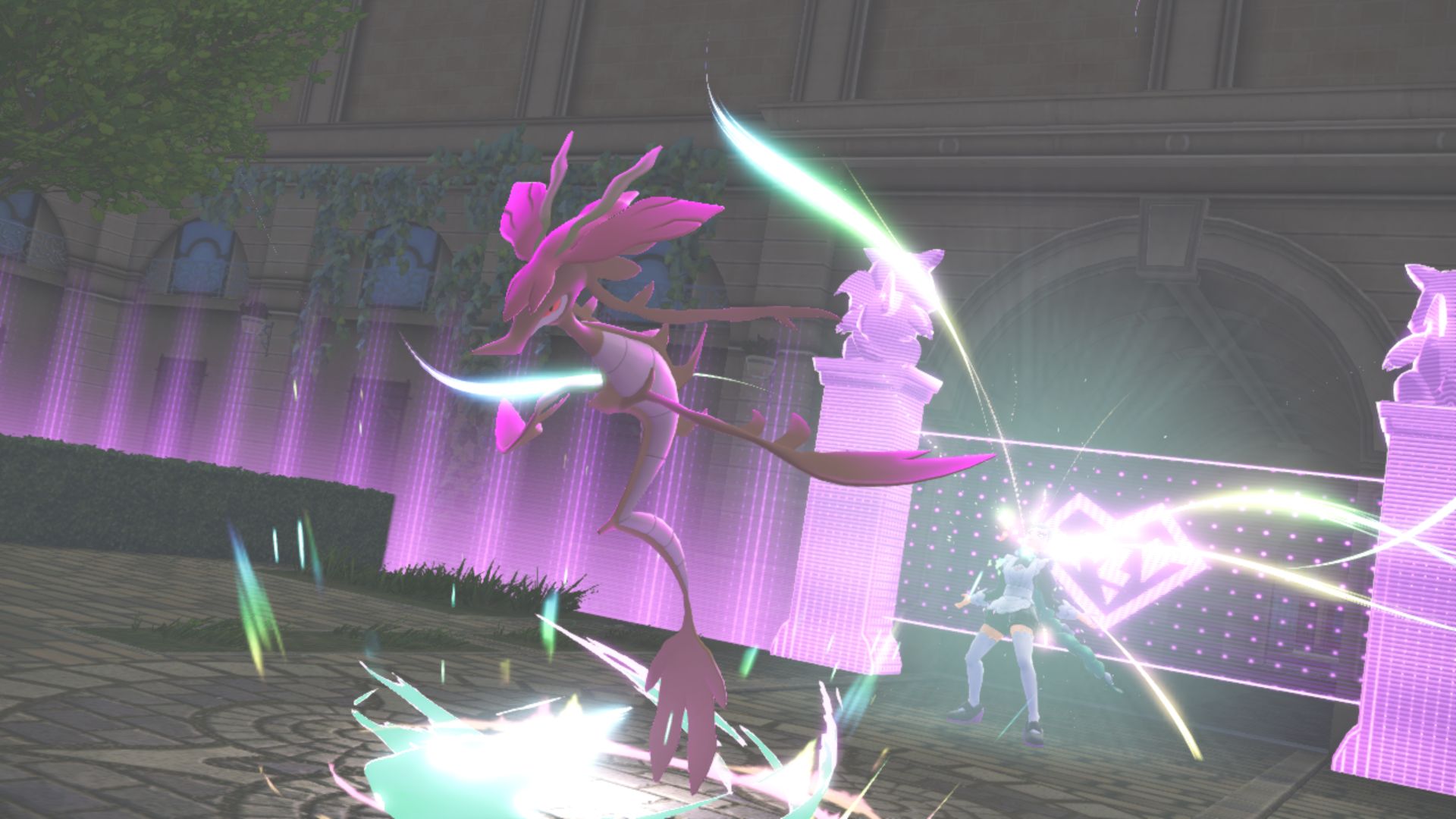 Lebanne Mega Evolves her Dragalge (Image via The Pokemon Company)