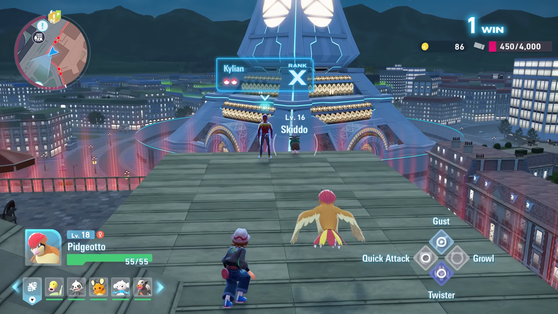 Battle to raise your EVs in Pokemon Legends Z-A (Image via The Pokemon Company)