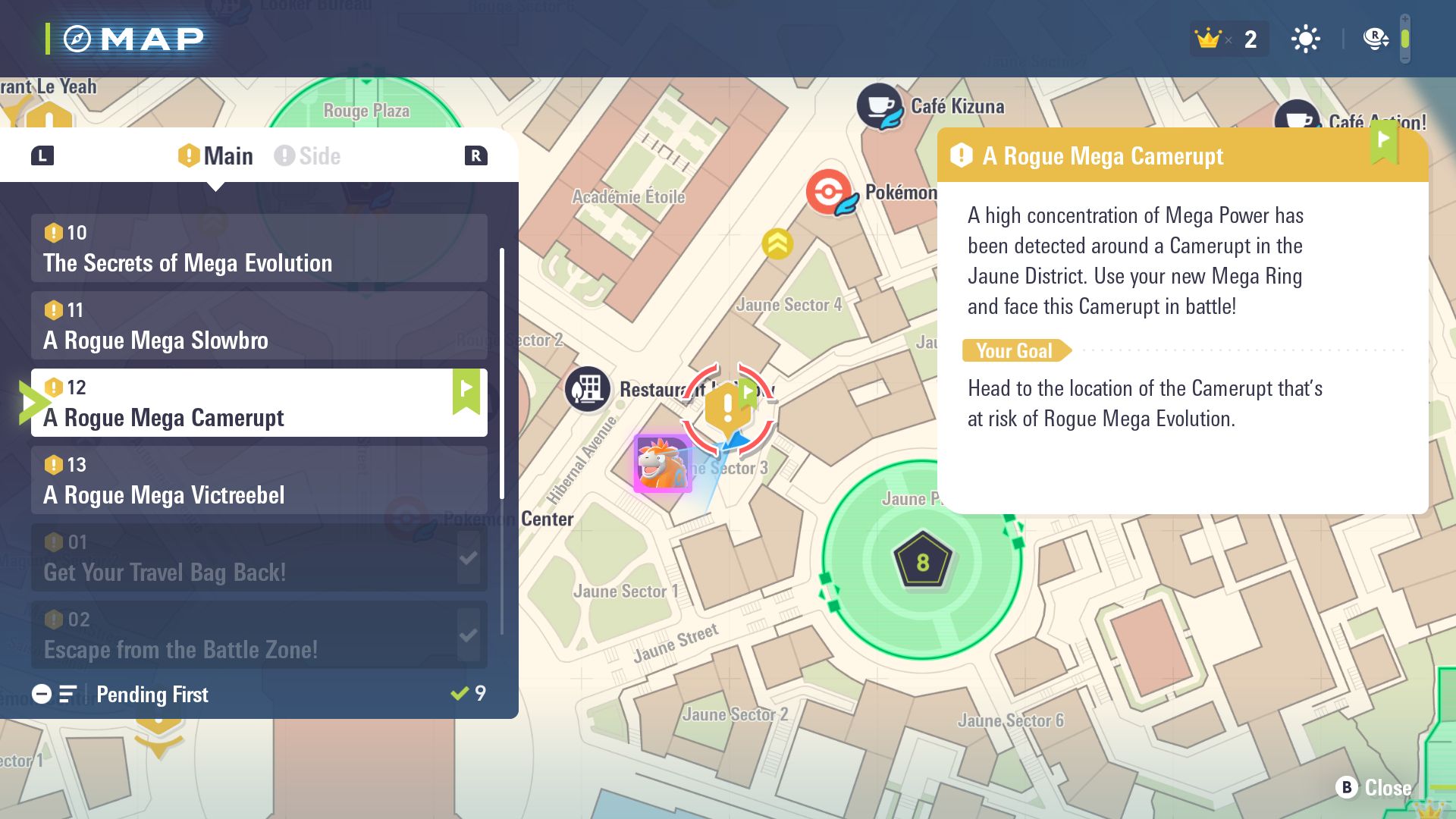 Location of the Rogue Mega Camerupt (Image via The Pokemon Company)