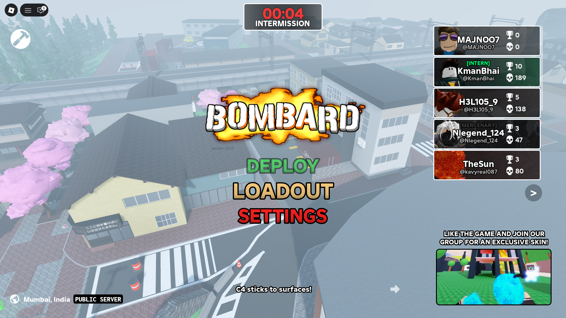 An image from BOMBARD in Roblox