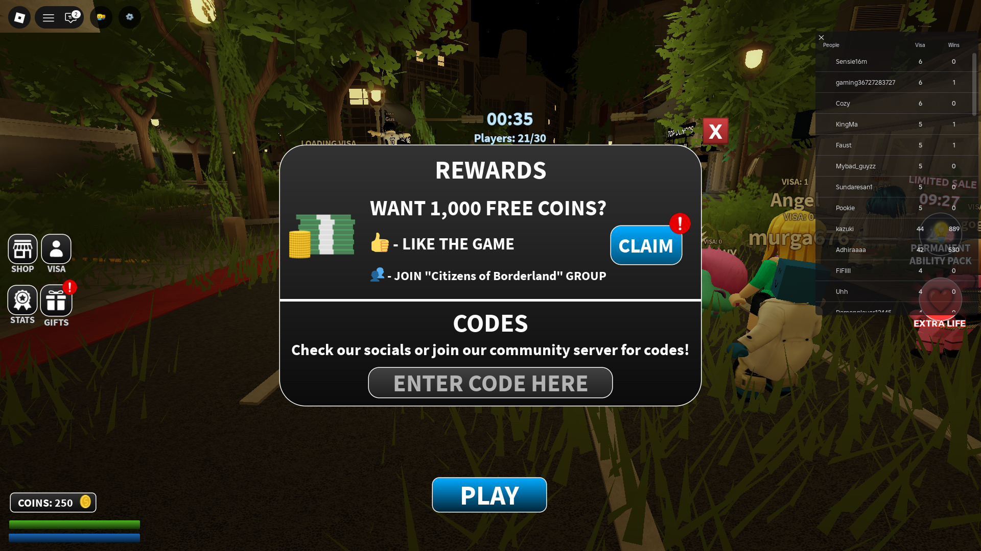 An image from Borderland on Roblox