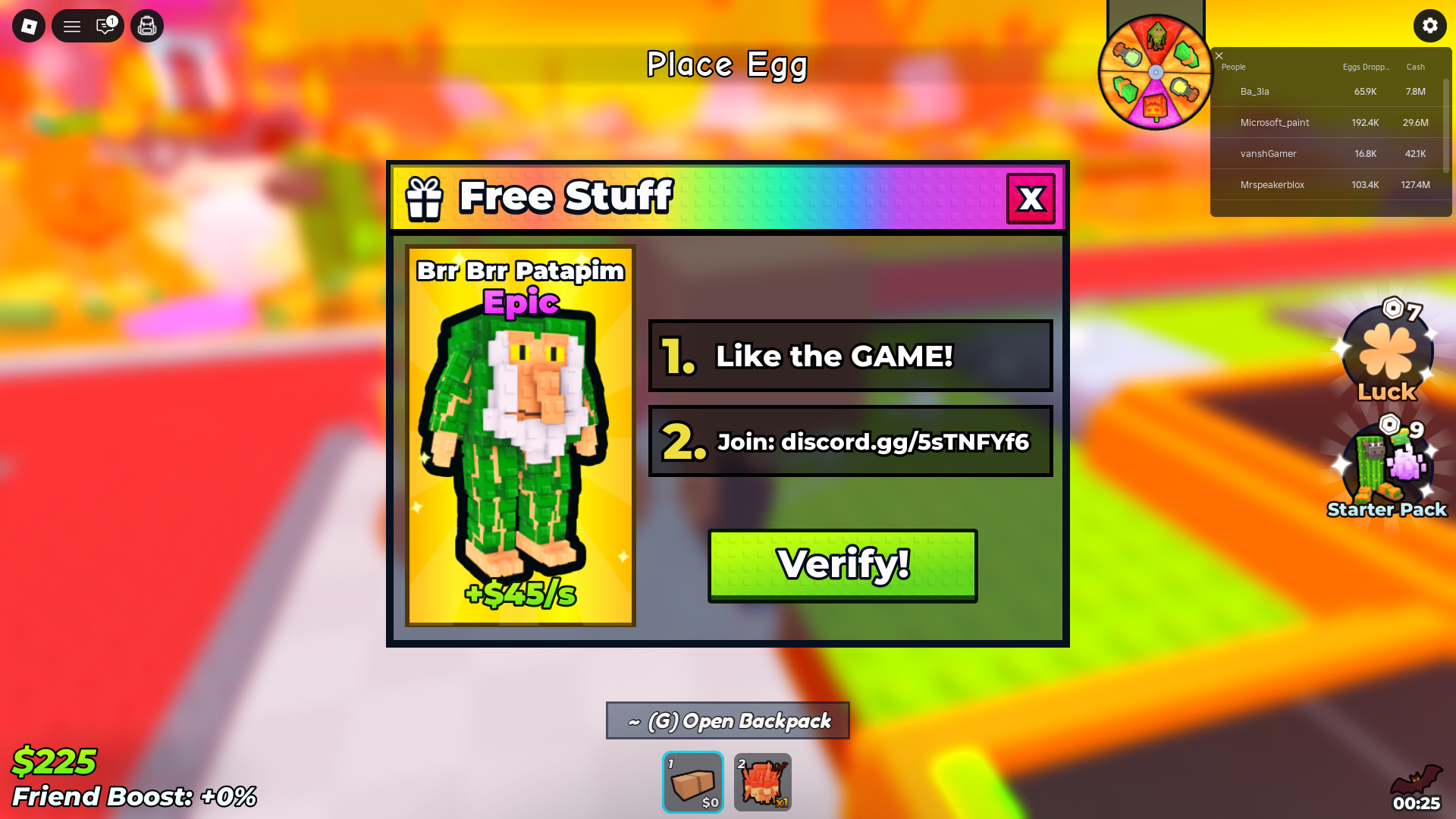 An Image from My Brainrot Egg Farm
