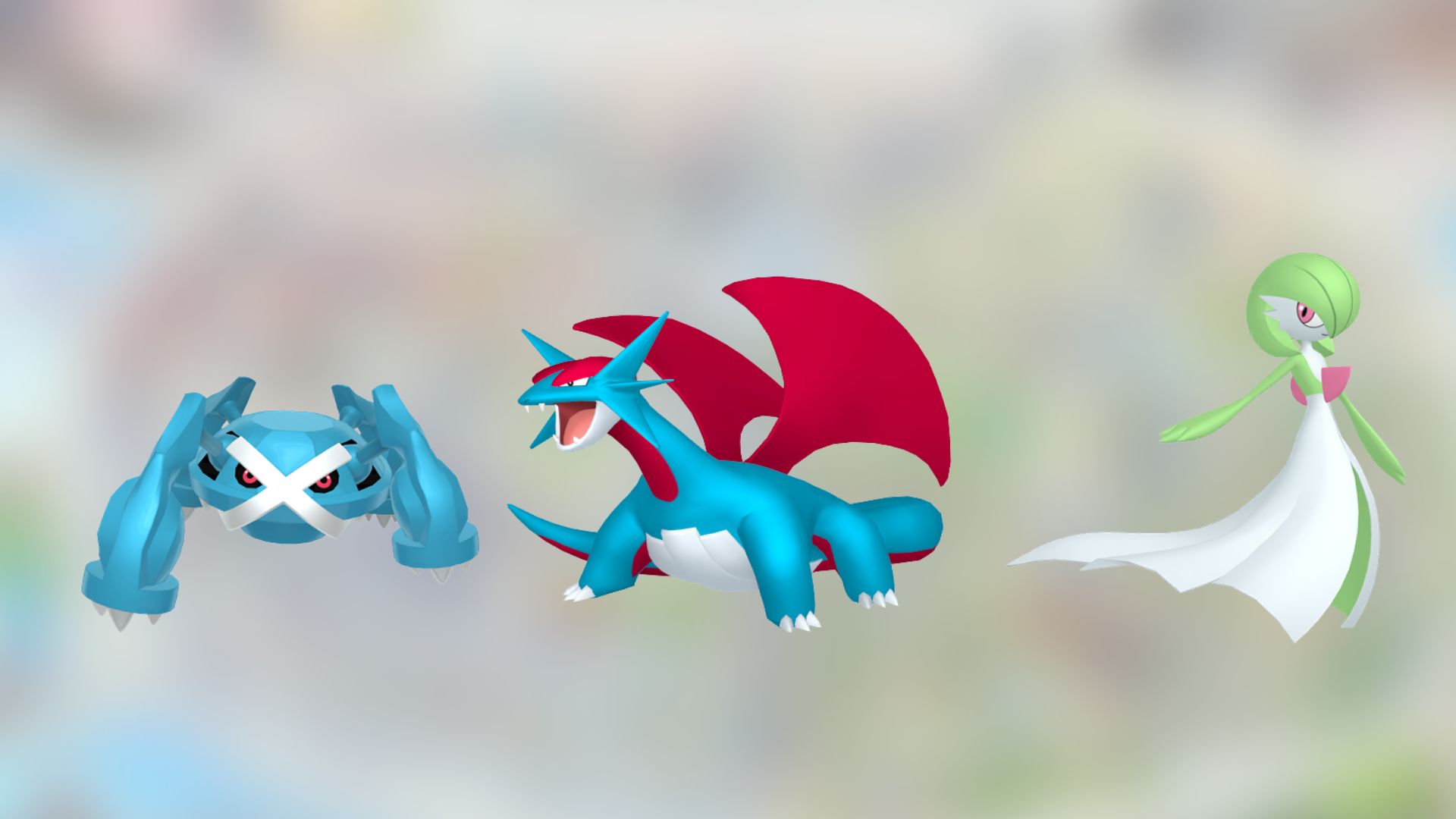 Metagross, Salamence, and Gardevoir (Image via The Pokemon Company)