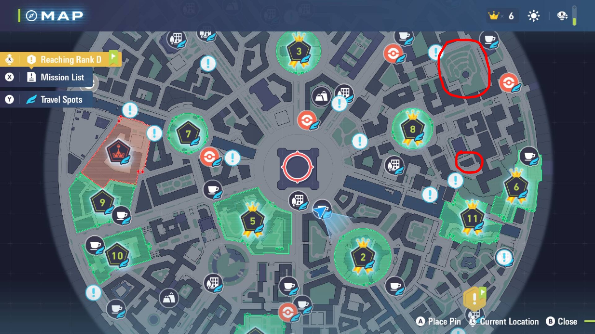 Spawn locations of Cleffa in Pokemon Legends Z-A (Image via TPC)