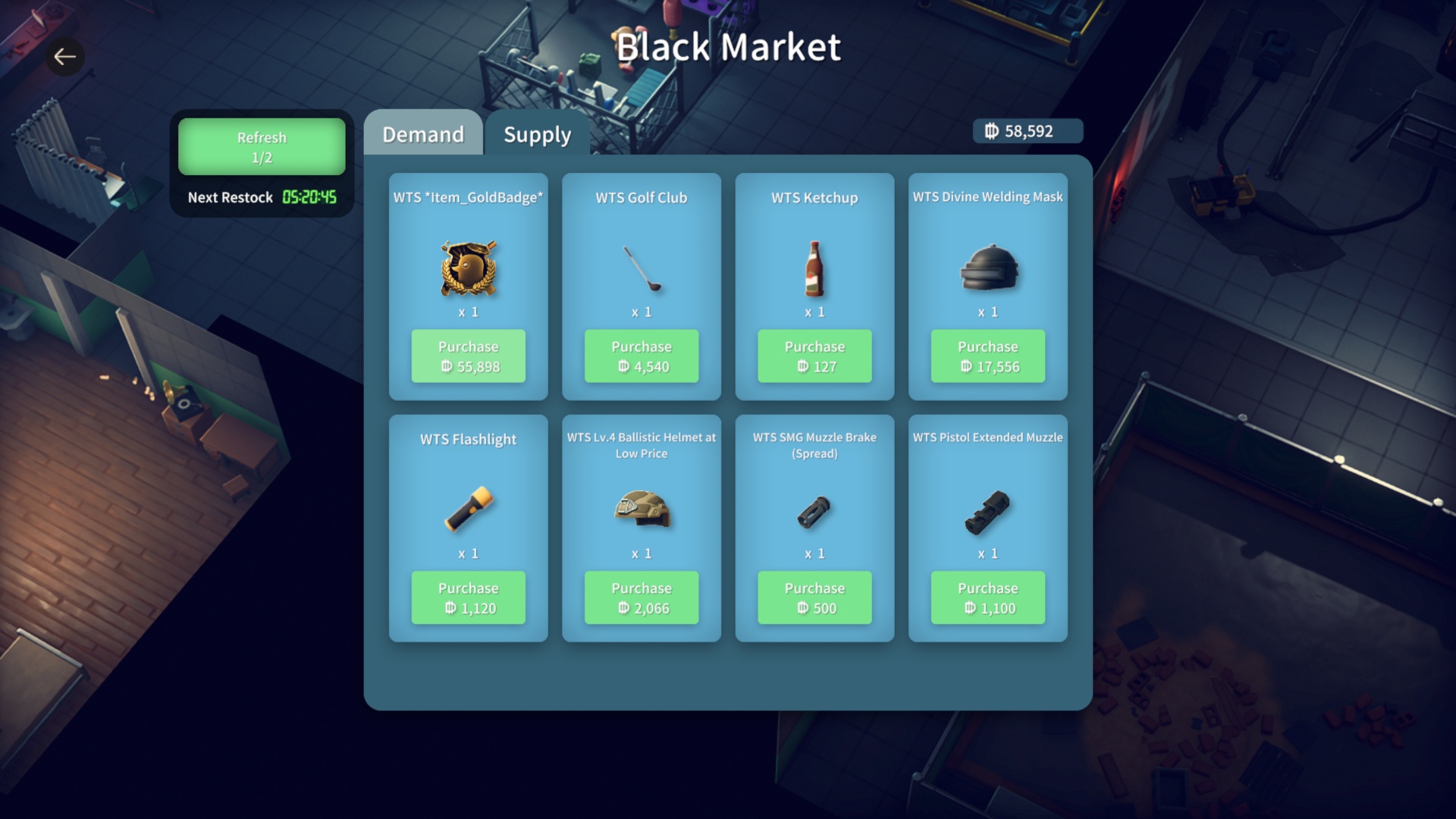 Use one to make the Black Market Contact (Image via bilibili | Deltia’s Gaming)