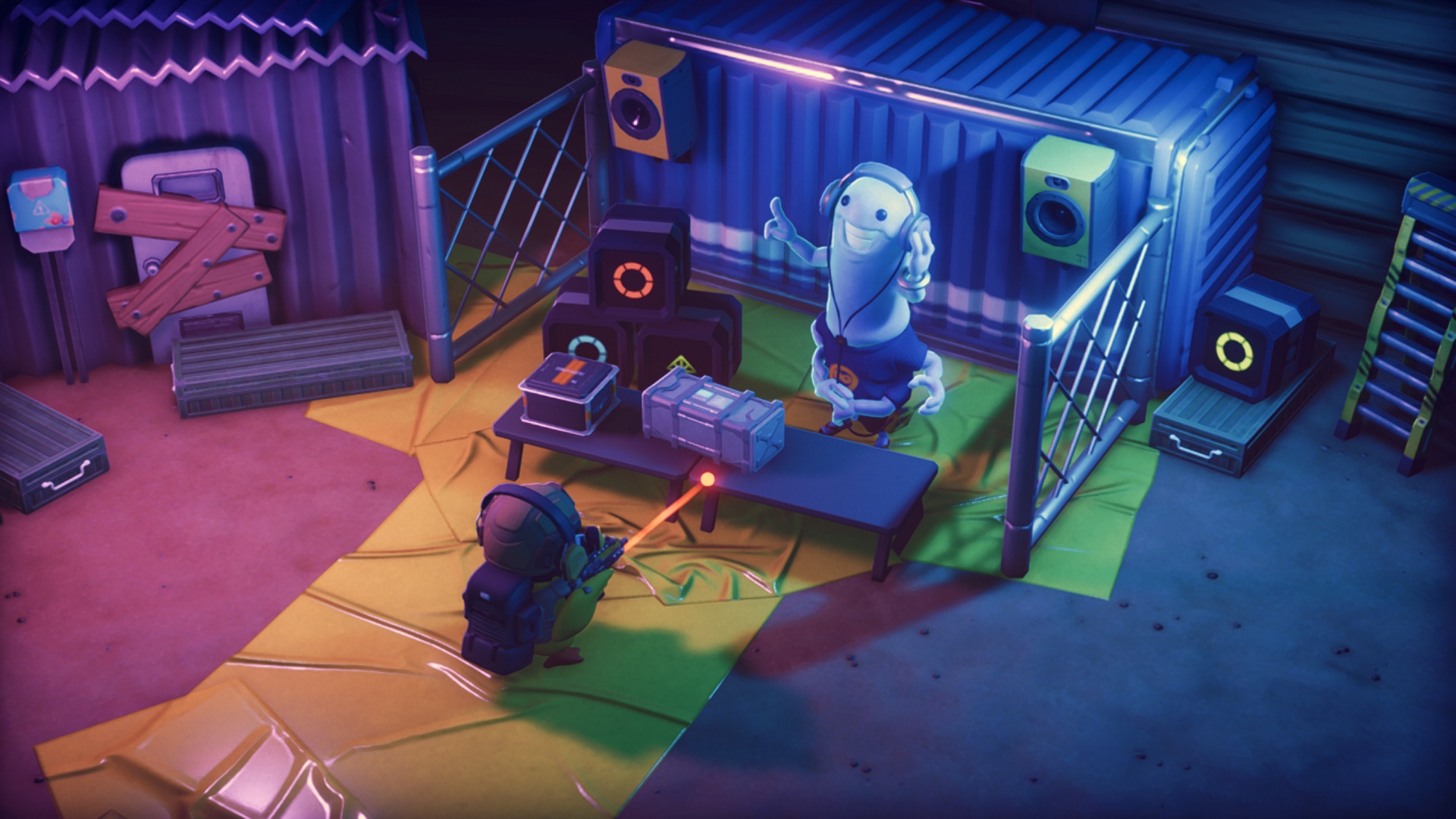 Street Vendor in Escape From Duckov (Image via bilibili | Deltia's Gaming)