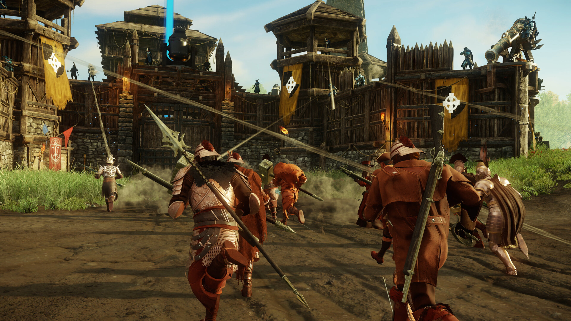 PVP Castle Raid in New World (Image via Amazon Games)