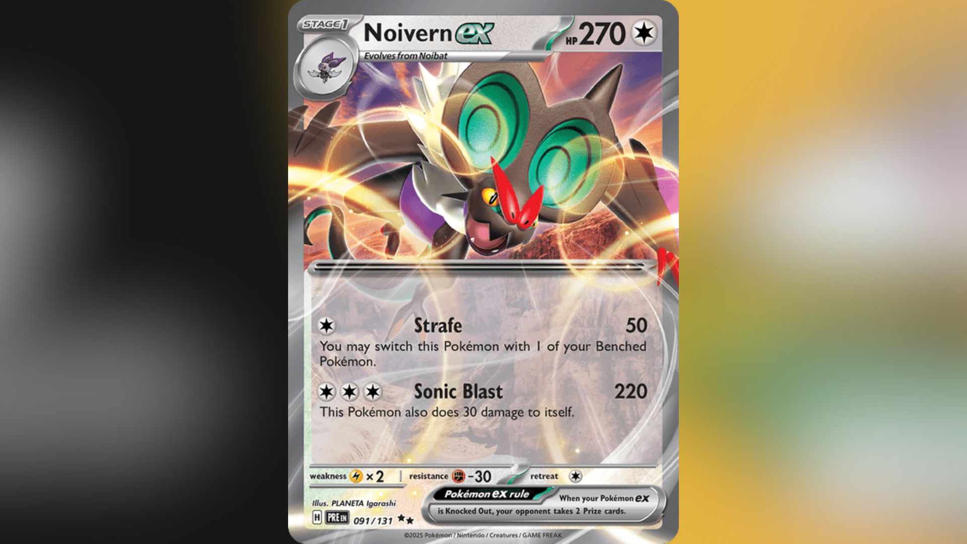Noivern ex from Prismatic Evolutions (Image via TPC)