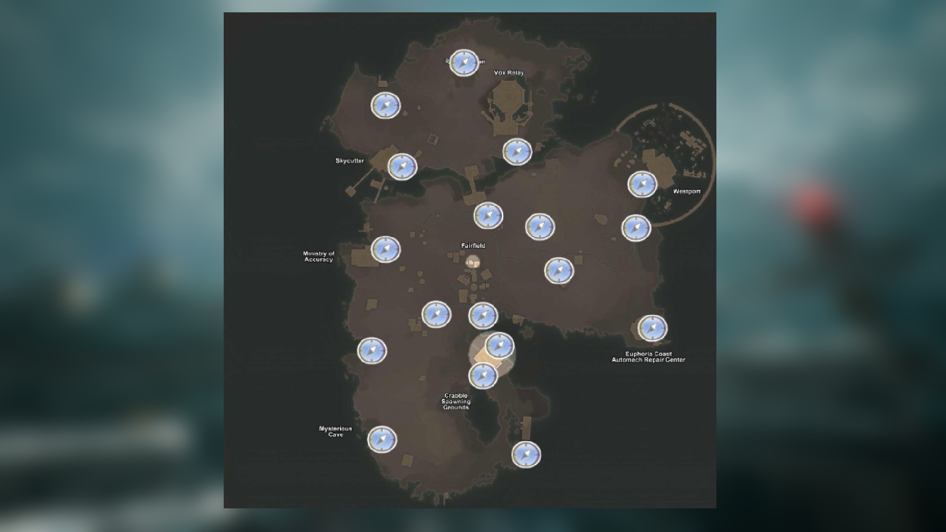 Paradise Island fast travel points. (Source: Xbox Game Studios)