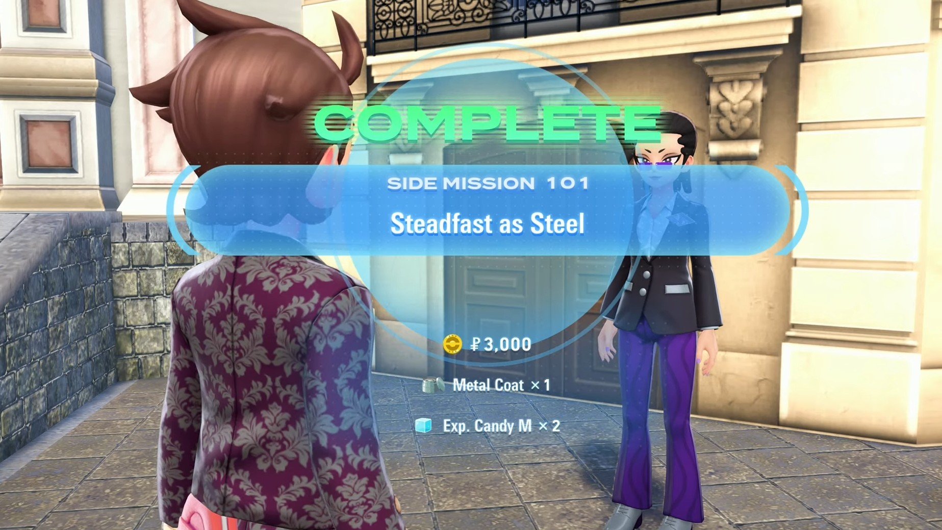 Metal Coat reward via Side Mission (Image via TPC)